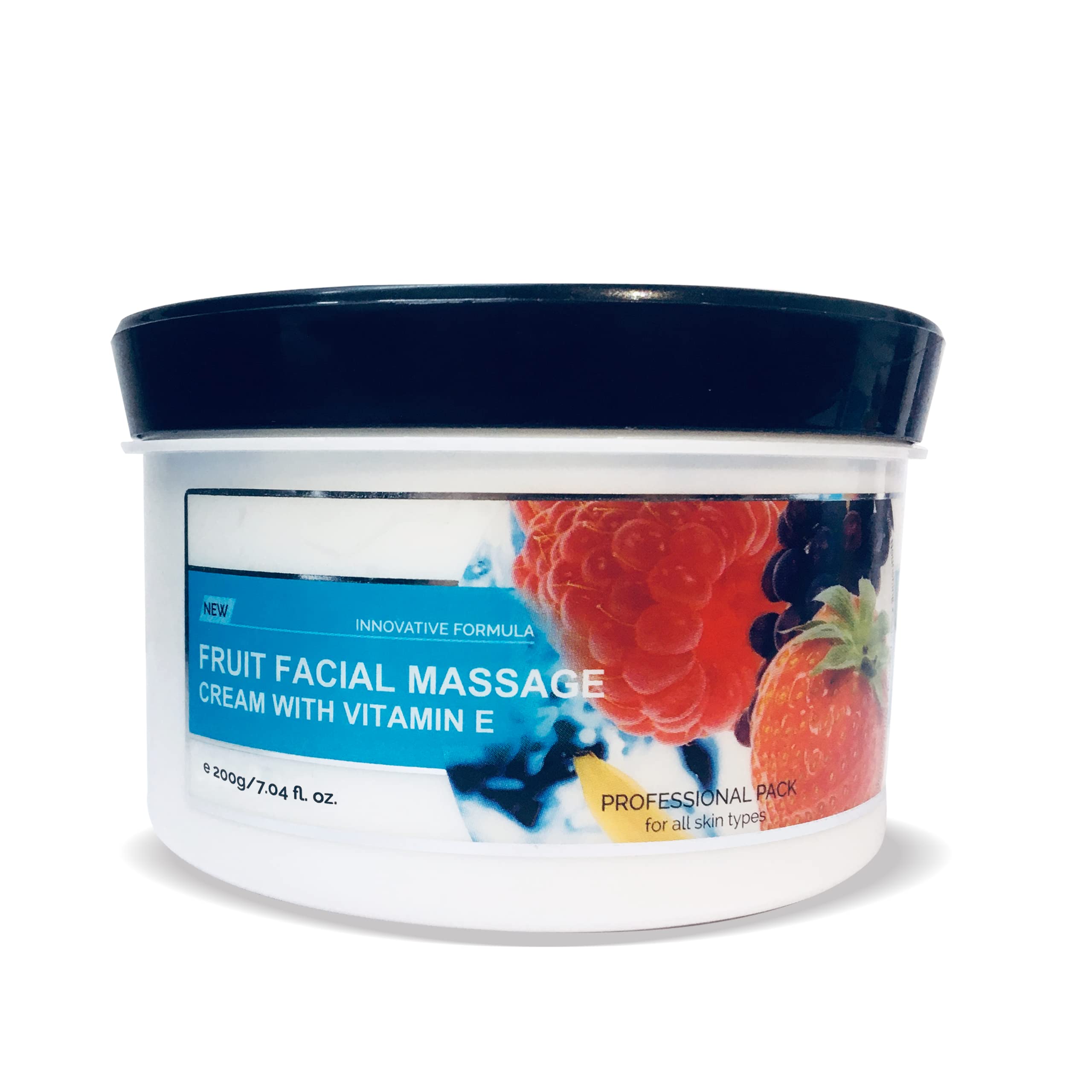 OxyGlow Herbals Vitamin E Enriched Fruit Face Massage Cream - 200g for Healthy Glowing Skin | Hydrating Night Cream, Anti-Aging Moisturizer for Dry & Sensitive Skin | Perfect for Daily Skincare Routine & Spa Treatments