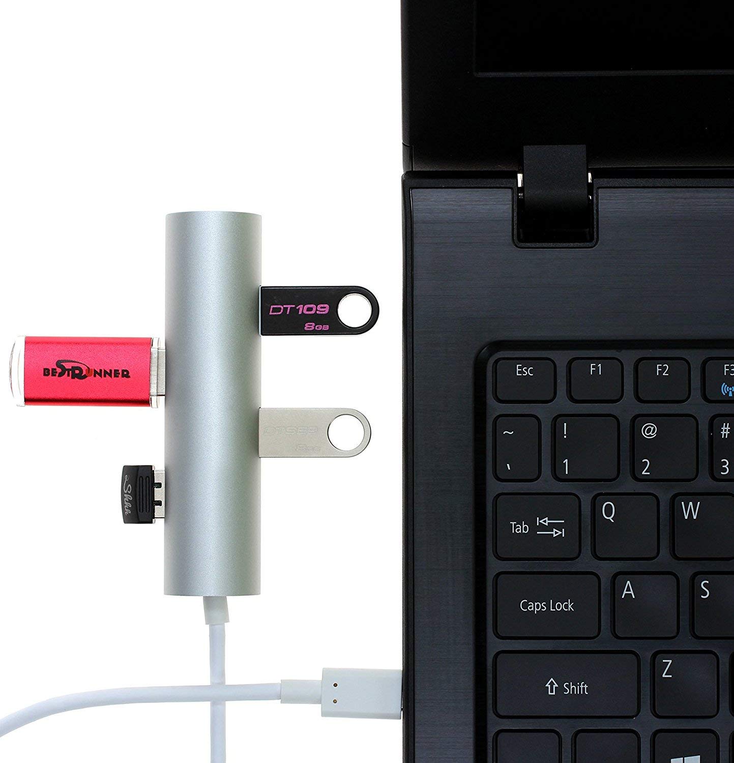 Artix C250 USB-C Hub - 4-Port USB 3.0 Adapter for MacBook & Chromebook