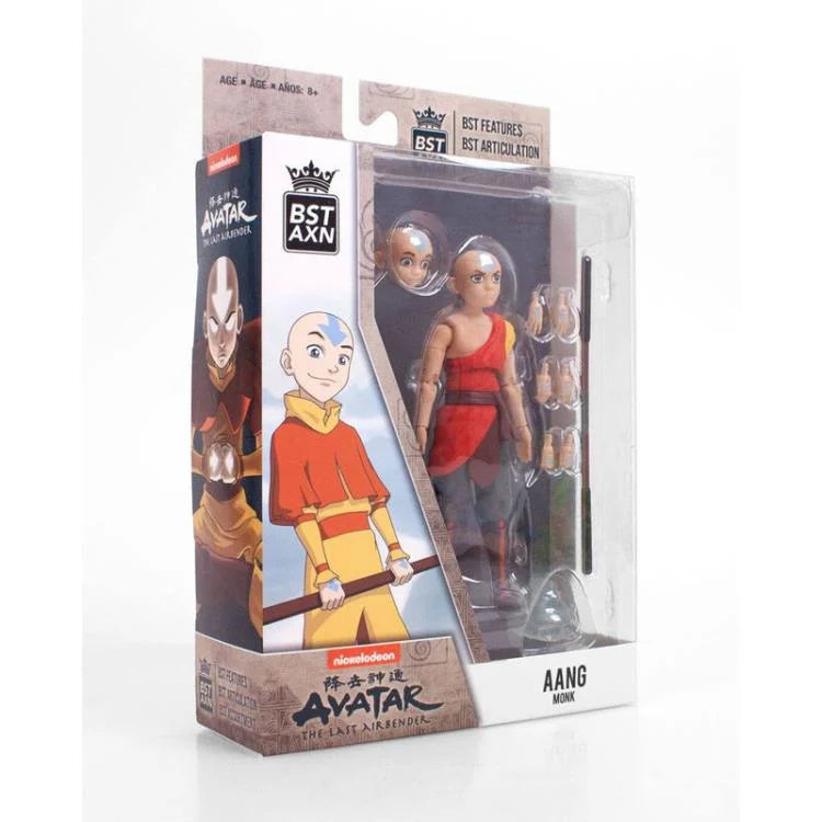 BST AXN Avatar: The Last Airbender Aang (Monk) Action Figure - Collectible Anime Character Toy for Fans & Gift Ideas - Perfect for Display, Cosplay, and Themed Decorations