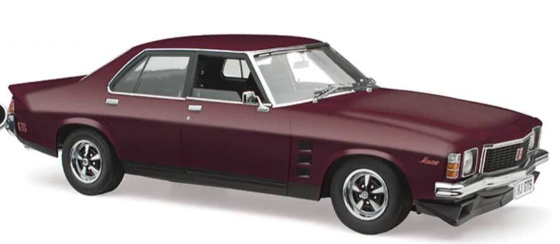 1:18 Holden HJ Monaro GTS Claret Metallic Diecast Model Car by Classic Carlectables 18841 - Perfect for Collectors, Display, and Classic Car Enthusiasts
