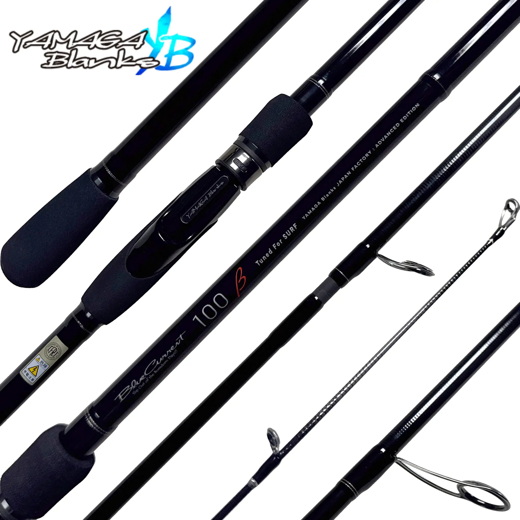 Yamaga Blanks Blue Current 100 Beta Surf Fishing Rod - High Performance Saltwater Surf Rod for Beach & Shore Fishing | Perfect for Surf Casting, Pier Fishing & Big Game Fishing