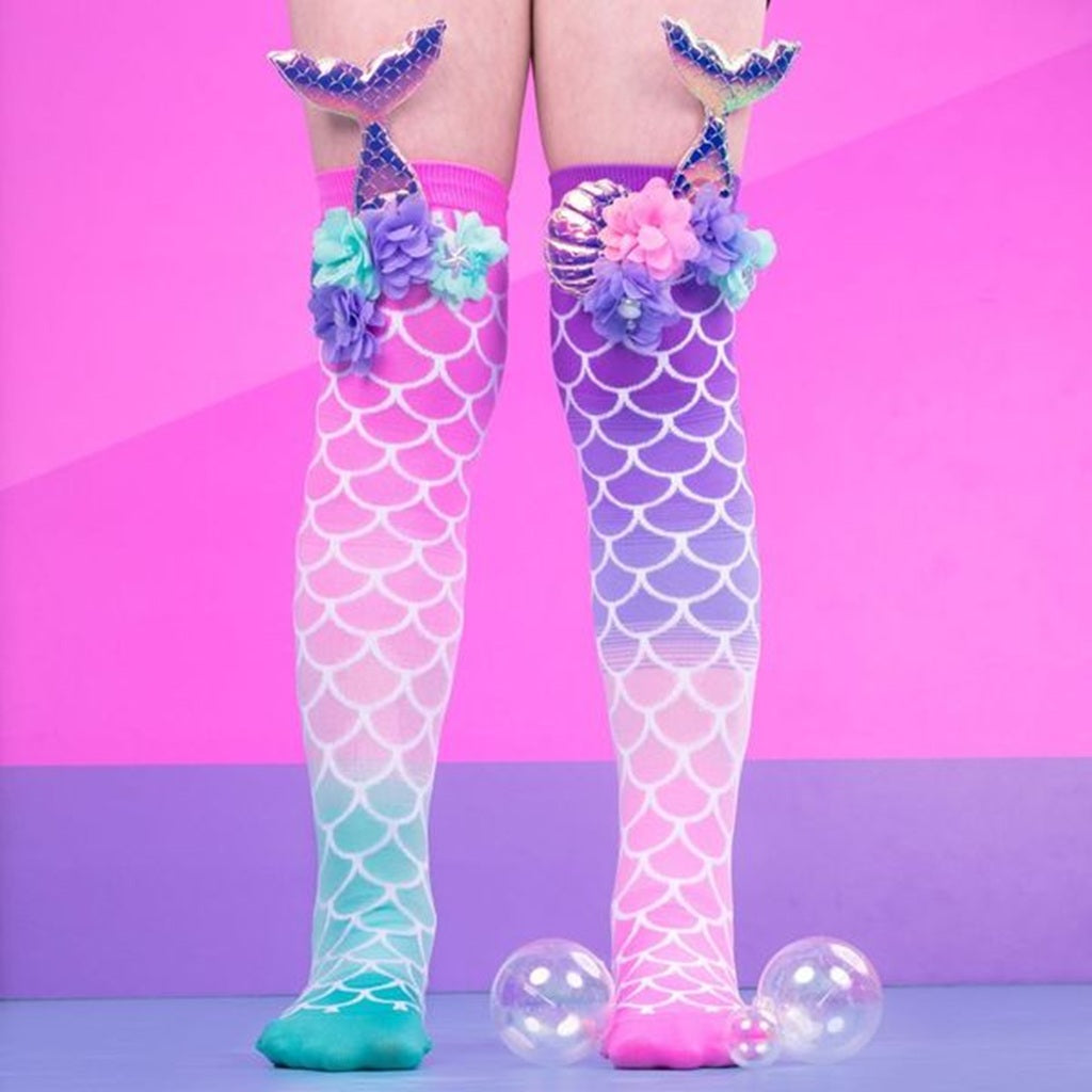 Madmia Mermaid Tails Socks for Kids & Adults - Age 6+ | Soft & Comfortable Swim Socks for Pool, Beach, and Water Play