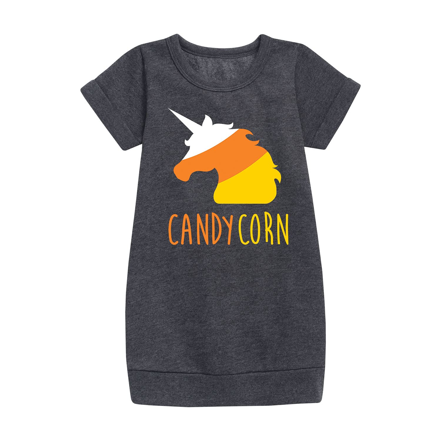 Candy Corn Fleece Dress for Toddler & Youth Girls | Soft & Warm Fall Outfit for Halloween & Thanksgiving