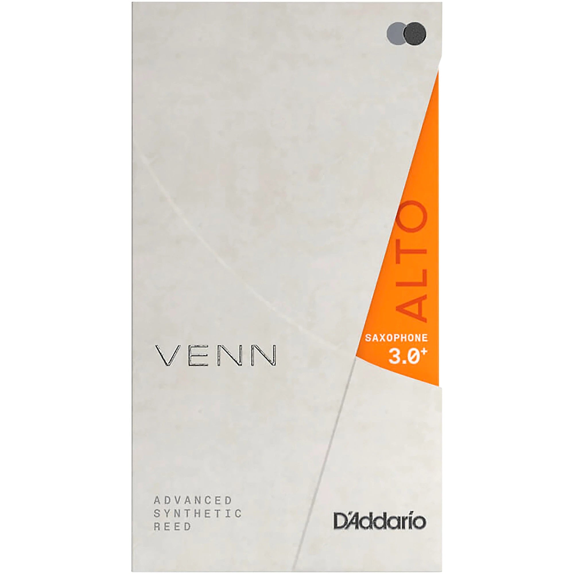 D'Addario VAS01305 Venn #3+ Alto Saxophone Reeds - 5 Pack - Premium Woodwind Accessories for Jazz, Classical & Band Performances