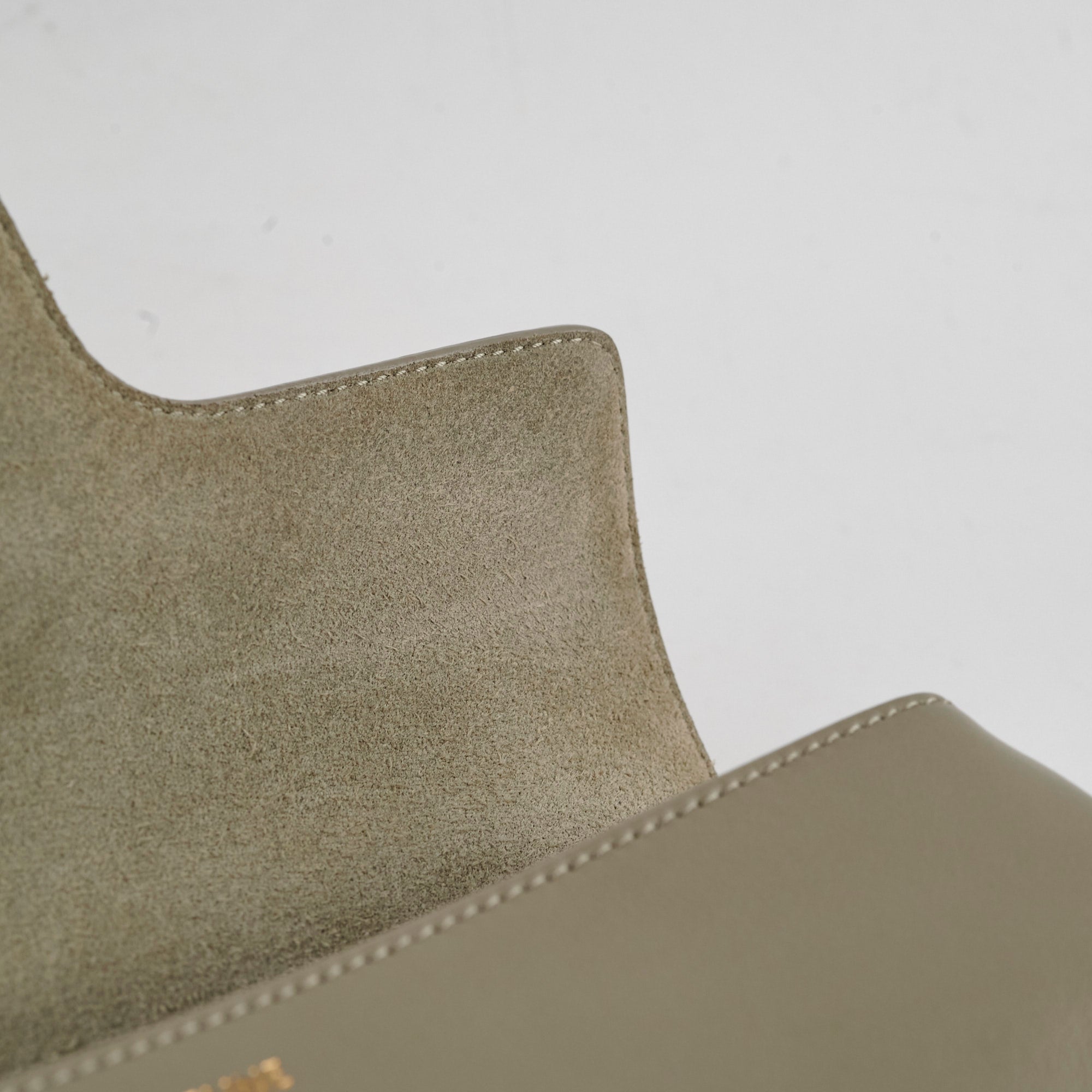 Celine Small 16 Satinated Calfskin Handbag in Green Clay | Luxury Crossbody Bag for Women | Perfect for Work, Travel & Evening Events