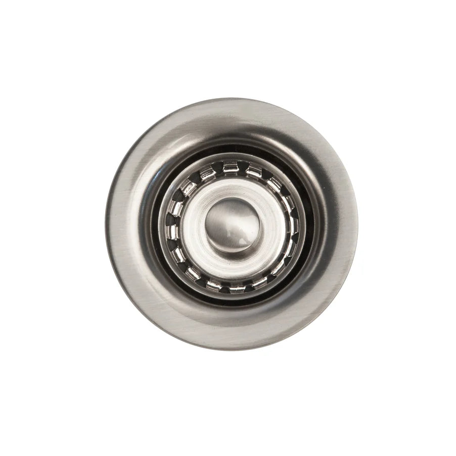 2 Pack Stainless Steel Bar Sink Drains with Removable Basket - Perfect for Commercial Bars, Home Wet Bars & Kitchen Prep Areas