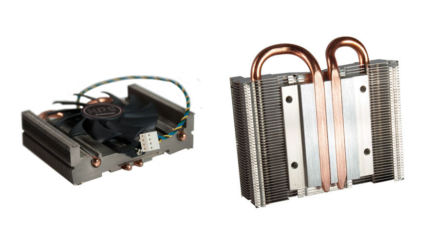 Evercool Low Profile Heat Pipe CPU Cooler for Intel & AMD - Compact & Efficient Cooling Solution for Small Form Factor PCs & HTPCs