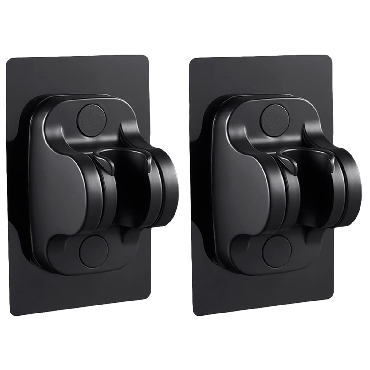 DOITOOL Adjustable Shower Head Holder - 2 Pack Plastic Suction Cup Hose Stand for Handheld Shower - Punch-Free Installation - Perfect for Bathroom, RV & Boat Use
