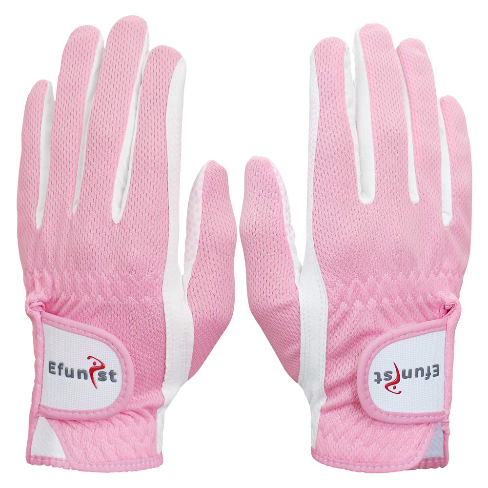 Premium Women's Golf Gloves - Left & Right Hand Breathable 3D Performance Mesh with Non-Slip Microfiber Grip - Ideal for Driving Range, Course Play & Tournament Training