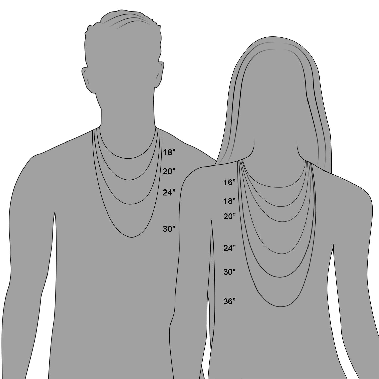 3.8mm 14K Solid White Gold Figaro Chain Necklace for Men & Women - Perfect for Layering, Gifts & Everyday Wear