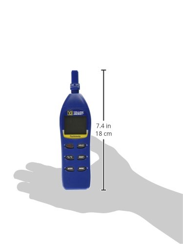Yellow Jacket 69008 Handheld Digital Psychrometer - Accurate Temperature & Humidity Meter for HVAC, Industrial, and Laboratory Use