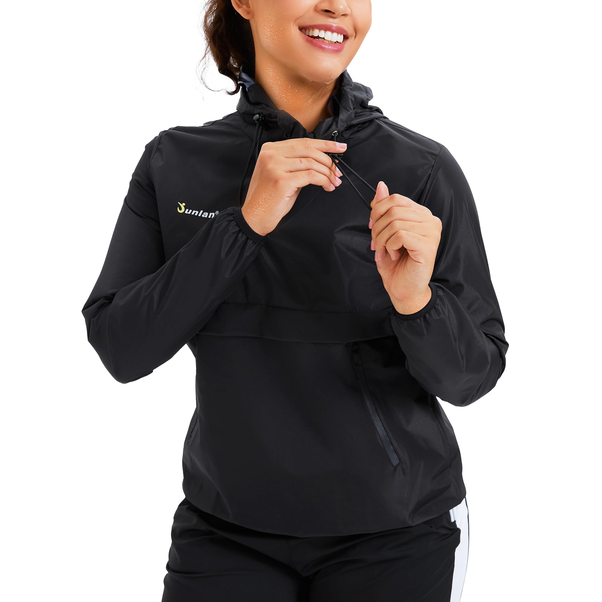 Junlan Women's Sauna Suit - Sweatproof Workout Jacket & Vest for Gym, Running & Weight Loss | Perfect for Hot Yoga, Detox & Fitness Training
