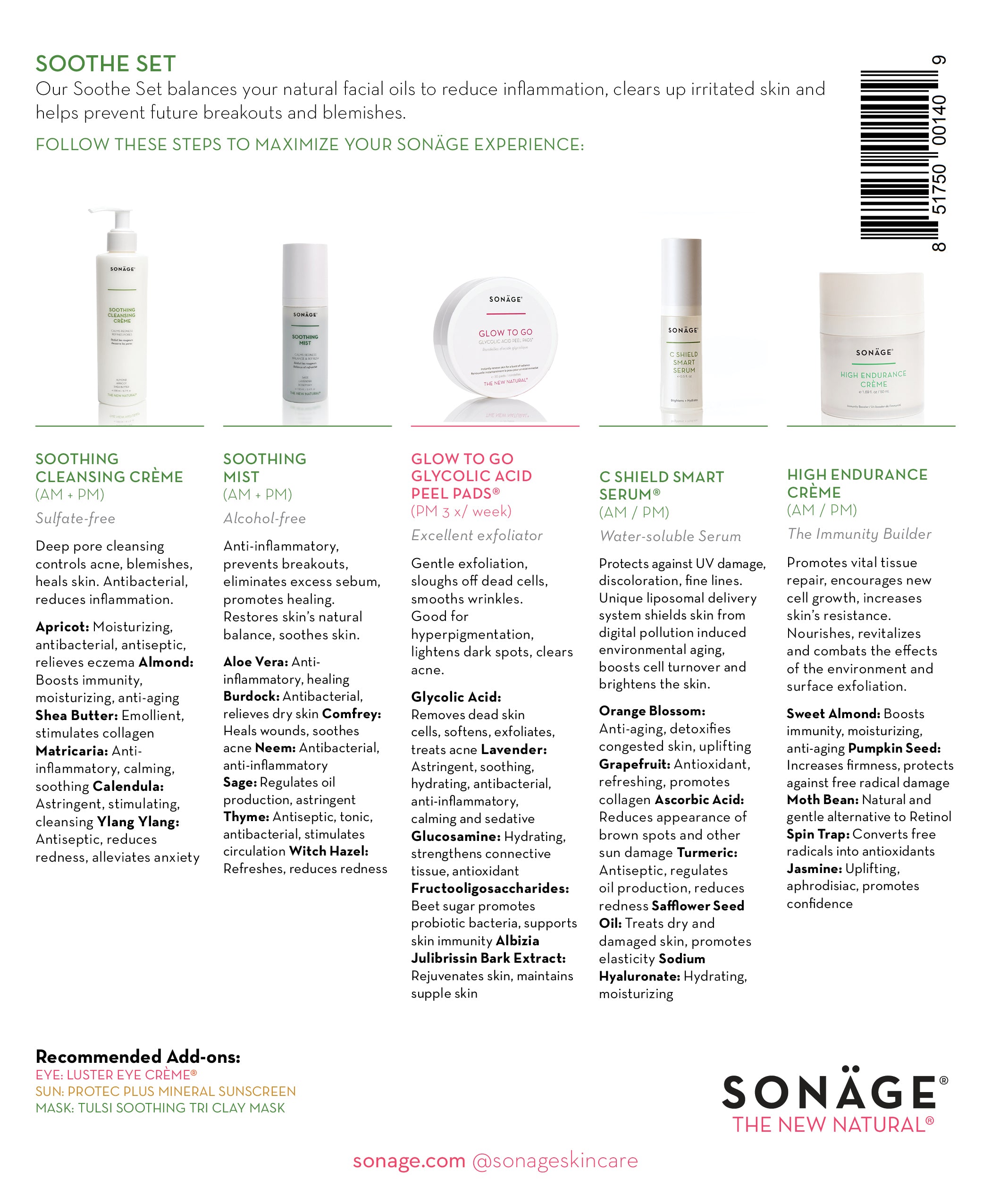 Best Acne & Hyperpigmentation Treatment Set - Soothe Skincare Kit for Clear, Even Skin | Perfect for Daily Use & Sensitive Skin Care
