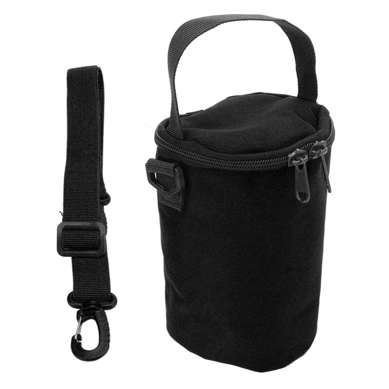 Portable Gas Lamp Storage Bag with Double Zipper - Durable Camping Lantern Handle Bag for Outdoor Travel, Hiking & Emergency Lighting