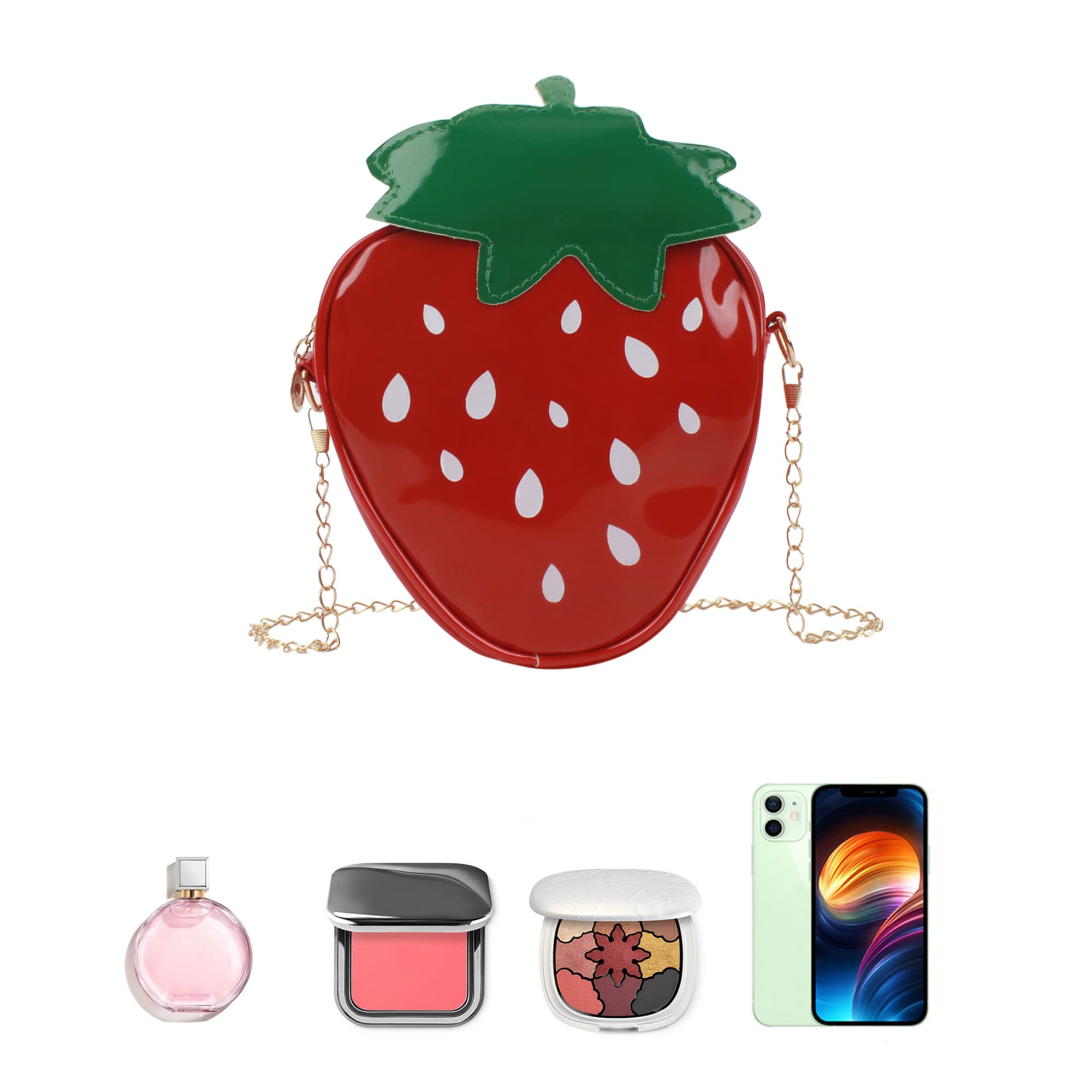 Goclothod Cute Fruit Crossbody Bag - Woven Summer Beach Shoulder Purse for Women | Perfect for Vacation, Travel & Casual Outings
