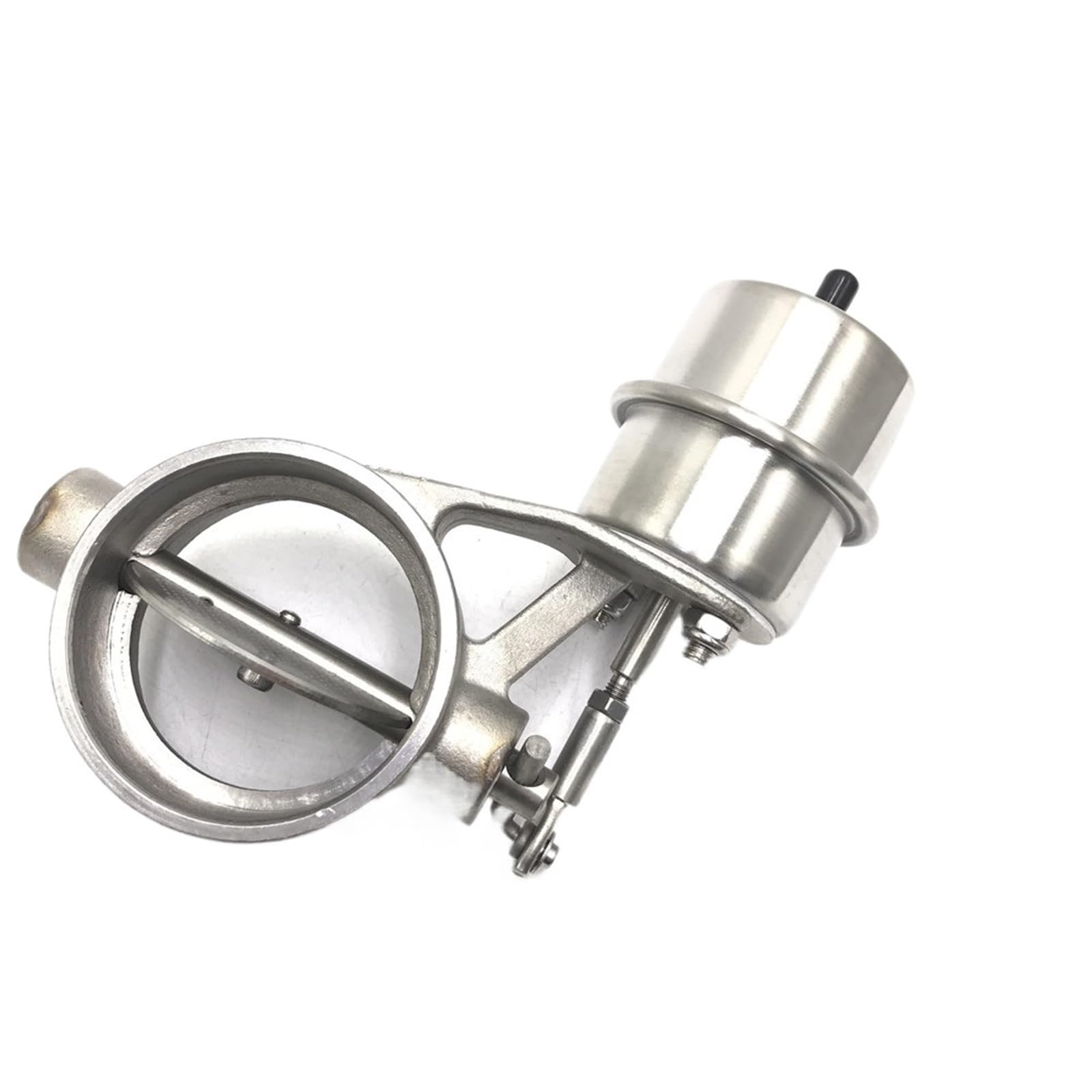 3'' 76MM Stainless Steel Exhaust Cutout Valve Kit with Vacuum Actuator - Open Style for Performance Cars & Trucks - Boost Sound & Power for Racing, Off-Road & Custom Builds