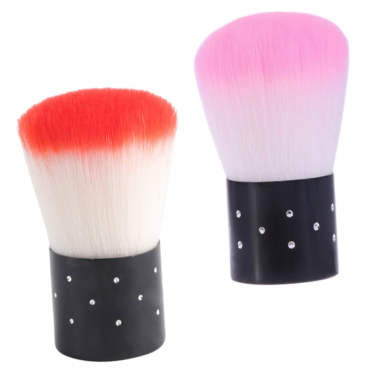 Beavorty 2-Piece Professional Nail Art Brush Set - Acrylic Nail Brush, Makeup Brush & Nail Duster for Manicure & Pedicure | Perfect for Nail Salons, Home Use & DIY Nail Art Enthusiasts