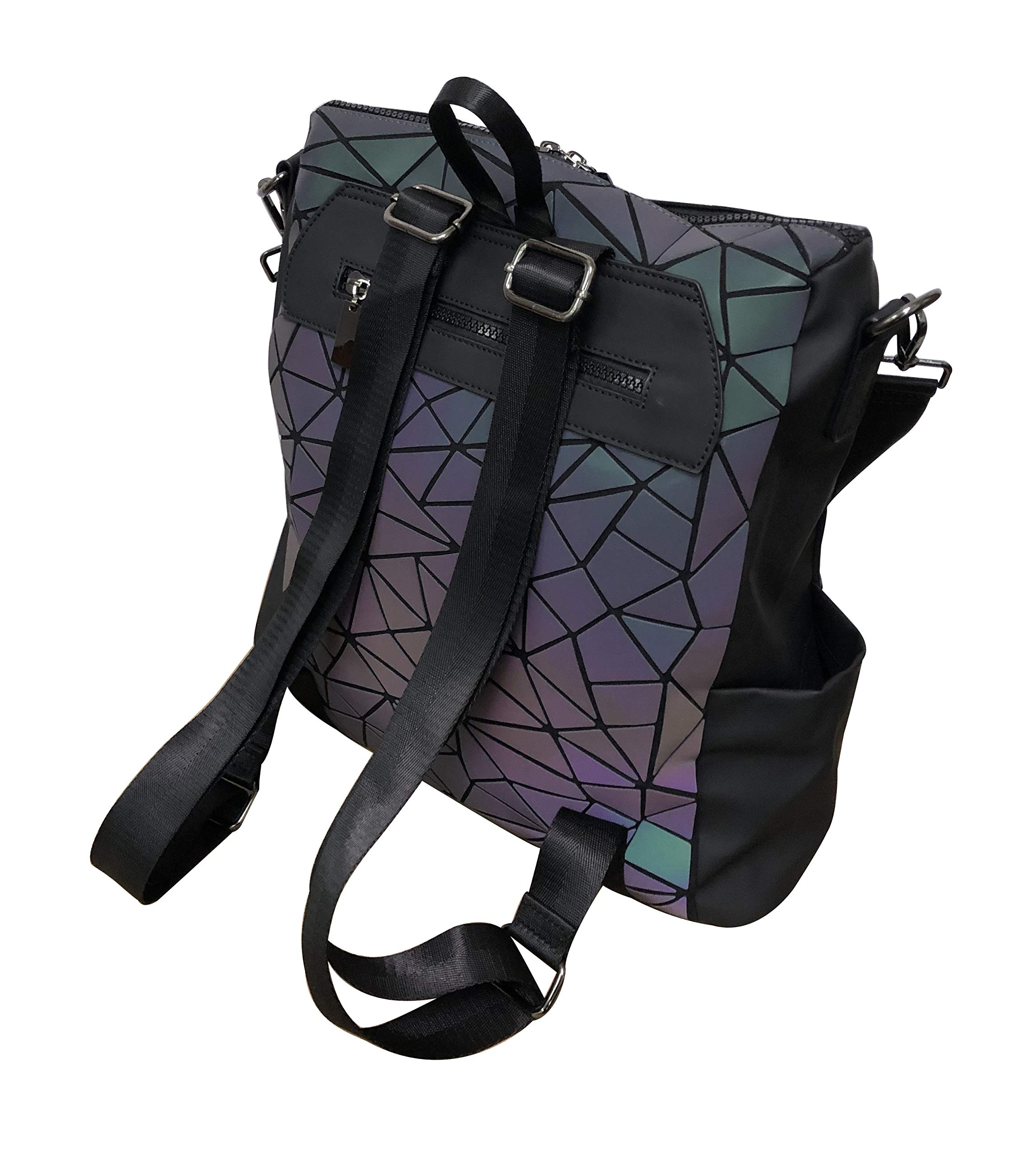APC Tegan Luminous Geometric Tote Backpack (3401-9) - Stylish Waterproof Shoulder Bag for Women, Perfect for Work, Travel & Daily Use