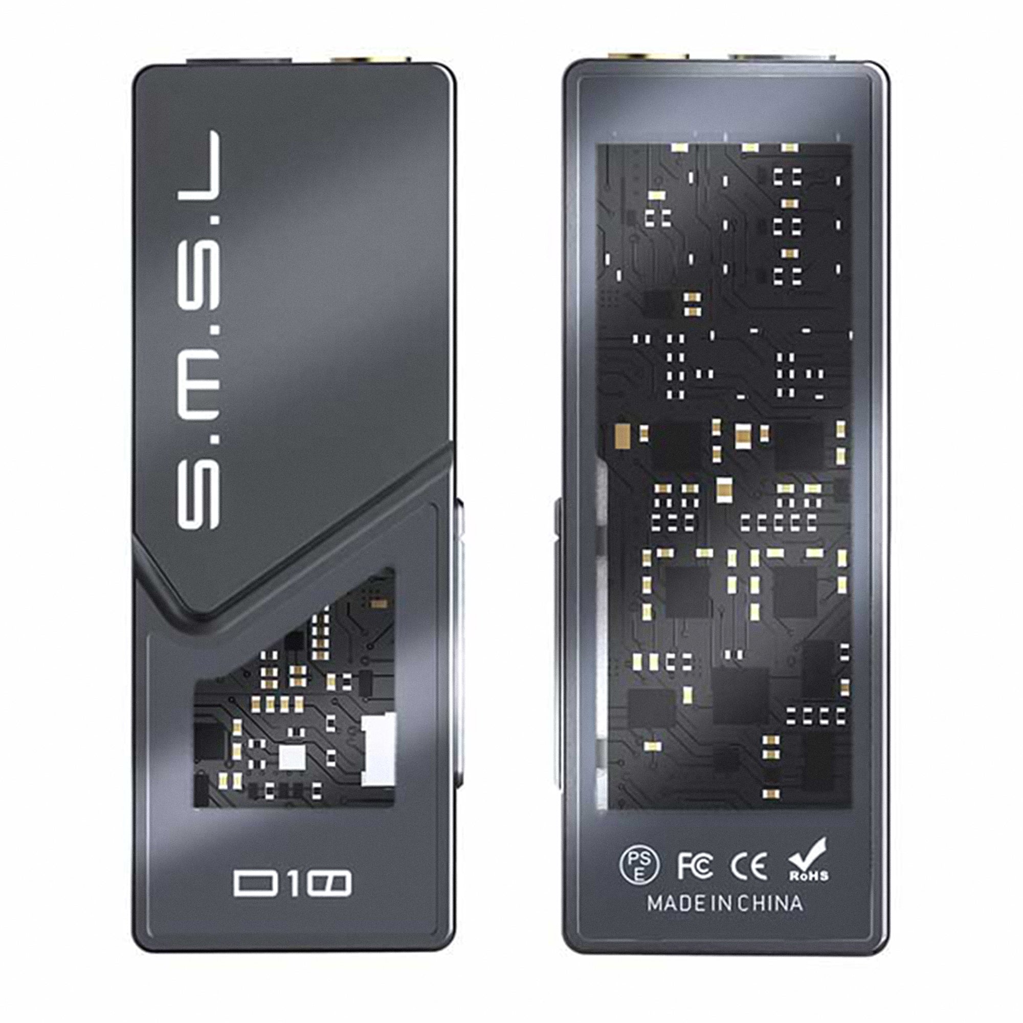 SMSL Audio D10 High-Resolution USB DAC & Headphone Amplifier - Perfect for Home Audio, Studio Monitoring, and Gaming