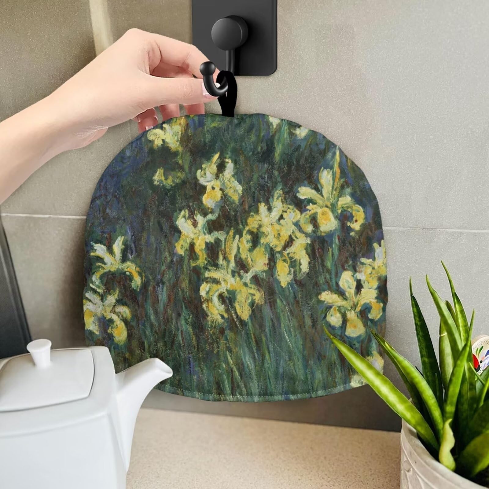 Large Insulated Tea Cozy for Teapot - Oil Painting Design Lightweight Kettle Cover - Perfect for Teapots, Kettles & French Press - Keep Warm & Dust-Free for Afternoon Tea, Coffee Breaks & Kitchen Decor