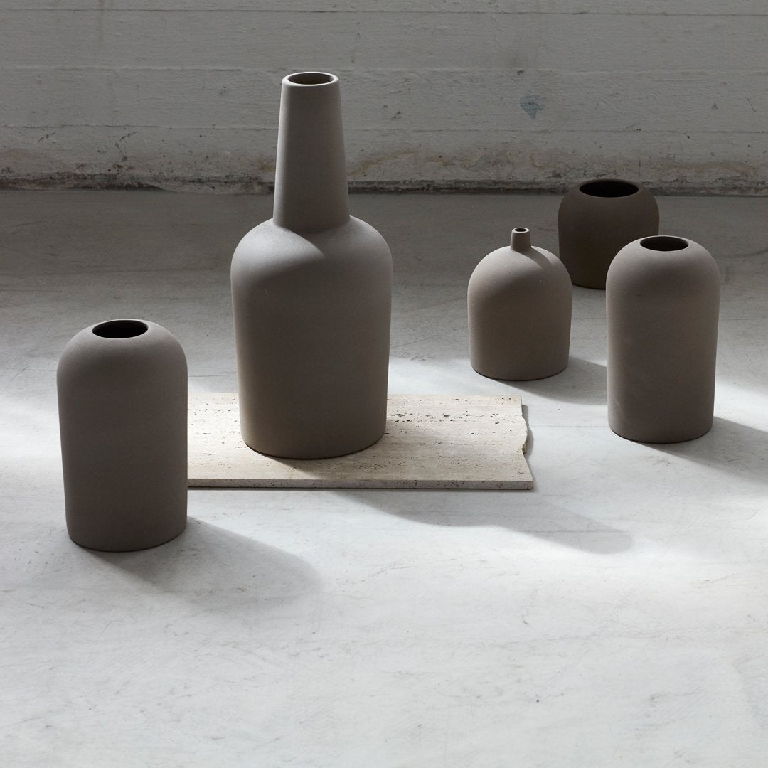 Kristina Dam Studio Dome Vase - Modern Ceramic Home Decor for Living Room, Dining Table & Wedding Centerpieces