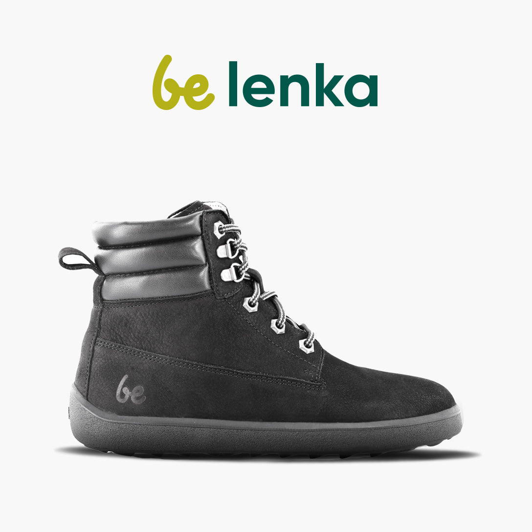 Barefoot Boots for Women & Men - Be Lenka Nevada Neo All Black | Minimalist Comfort Shoes for Hiking, Walking & Everyday Wear