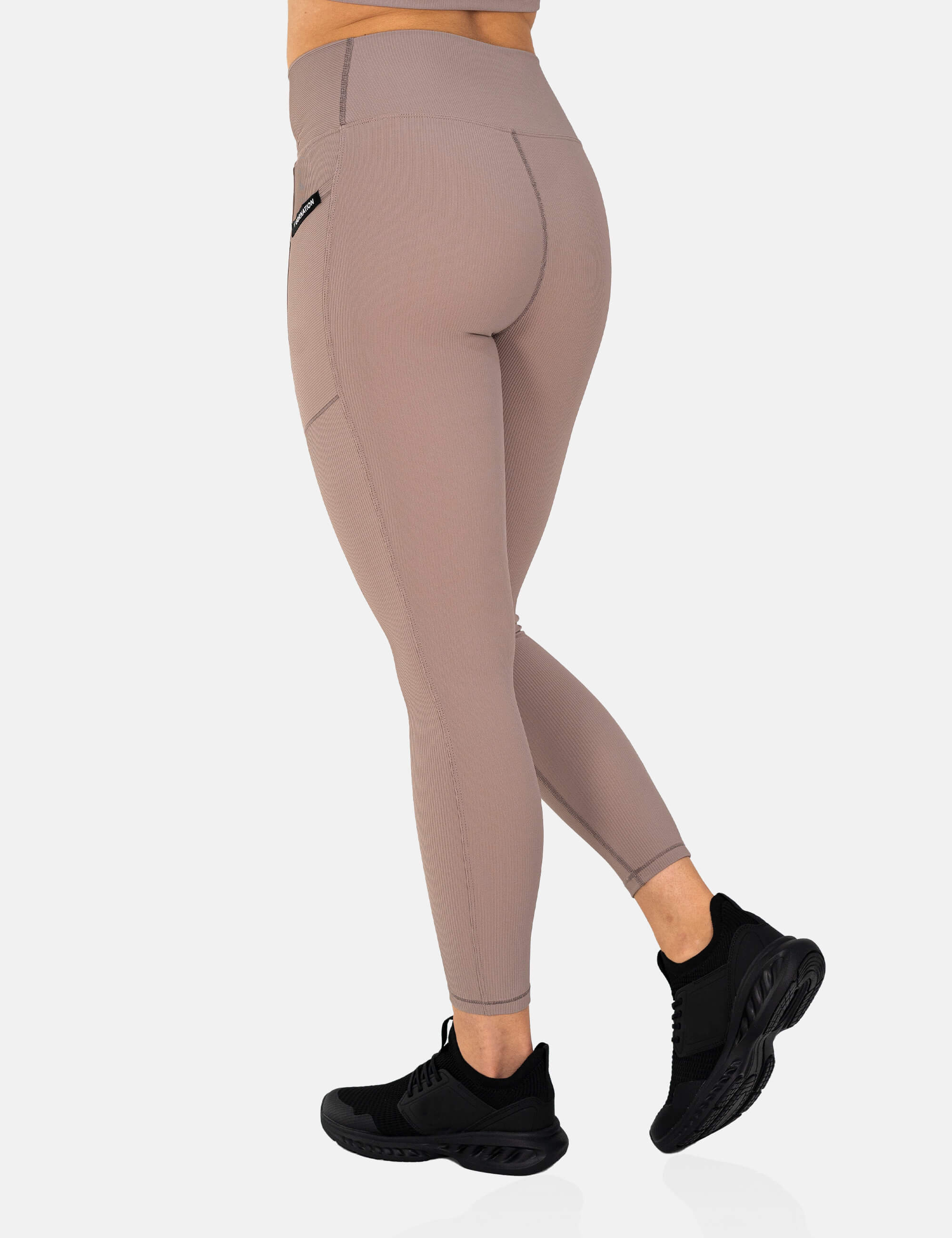 High Waist Ribbed Leggings for Women - Stretchy Comfort Yoga Pants - Perfect for Workout, Lounge & Everyday Wear