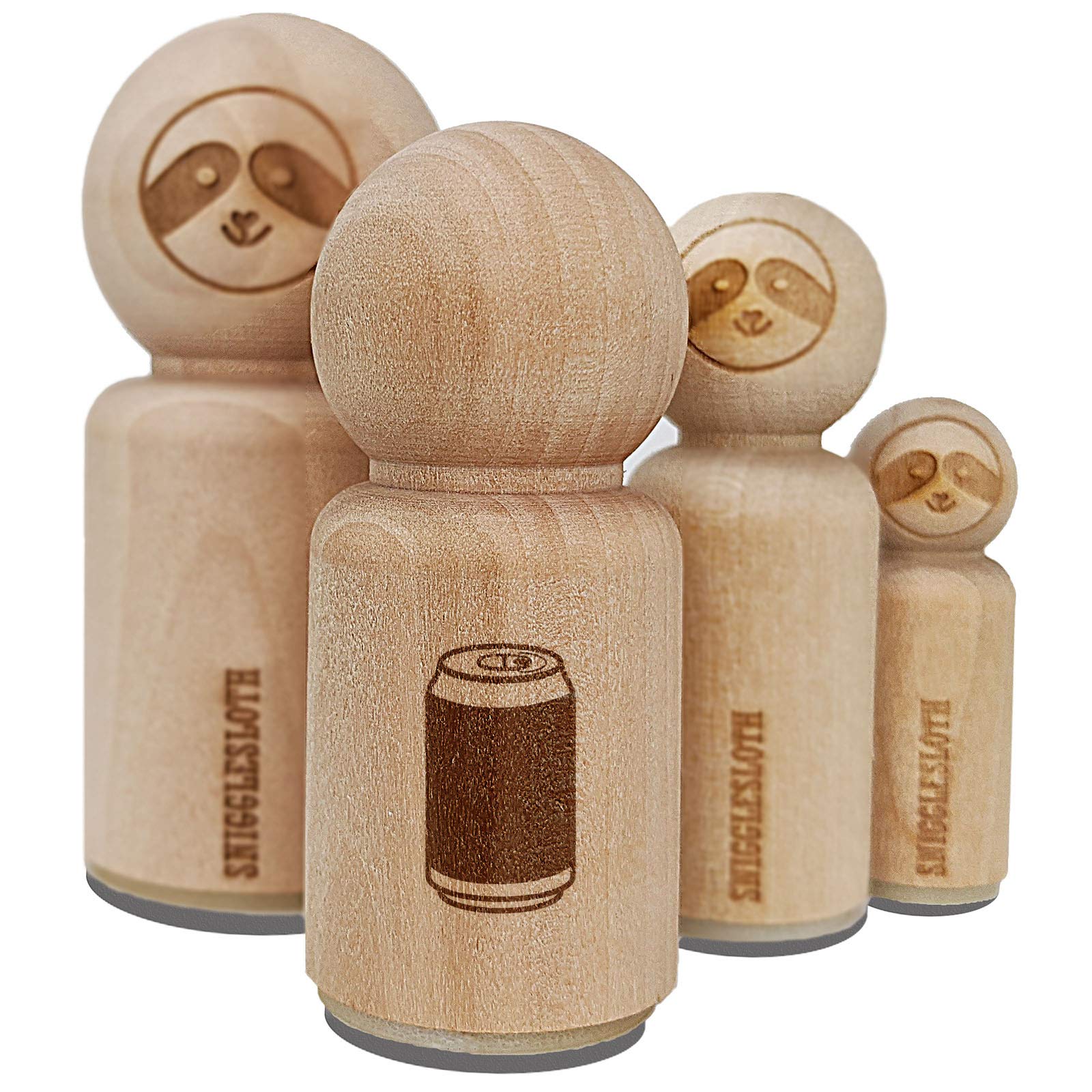 3/4 Inch Small Soda Pop Beer Can Rubber Stamp for DIY Crafting, Scrapbooking & Planner Decoration - Perfect for Journals, Cards & Party Invitations