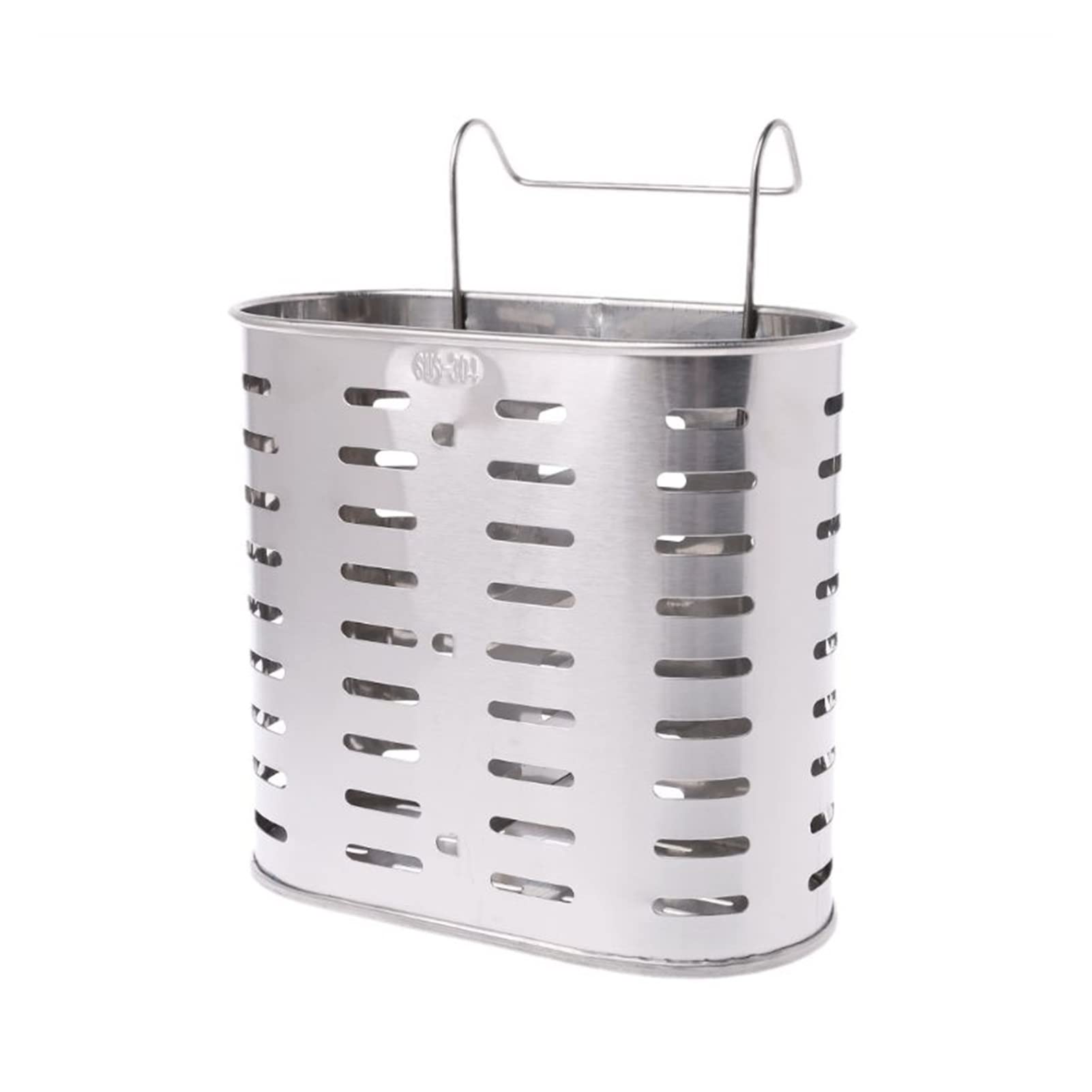 Premium 304 Stainless Steel Cutlery Drainer & Utensil Holder - Hanging Spoon Fork Chopsticks Storage Basket Rack for Kitchen Organization | Perfect for Drying, Storing & Organizing Kitchen Tools After Washing