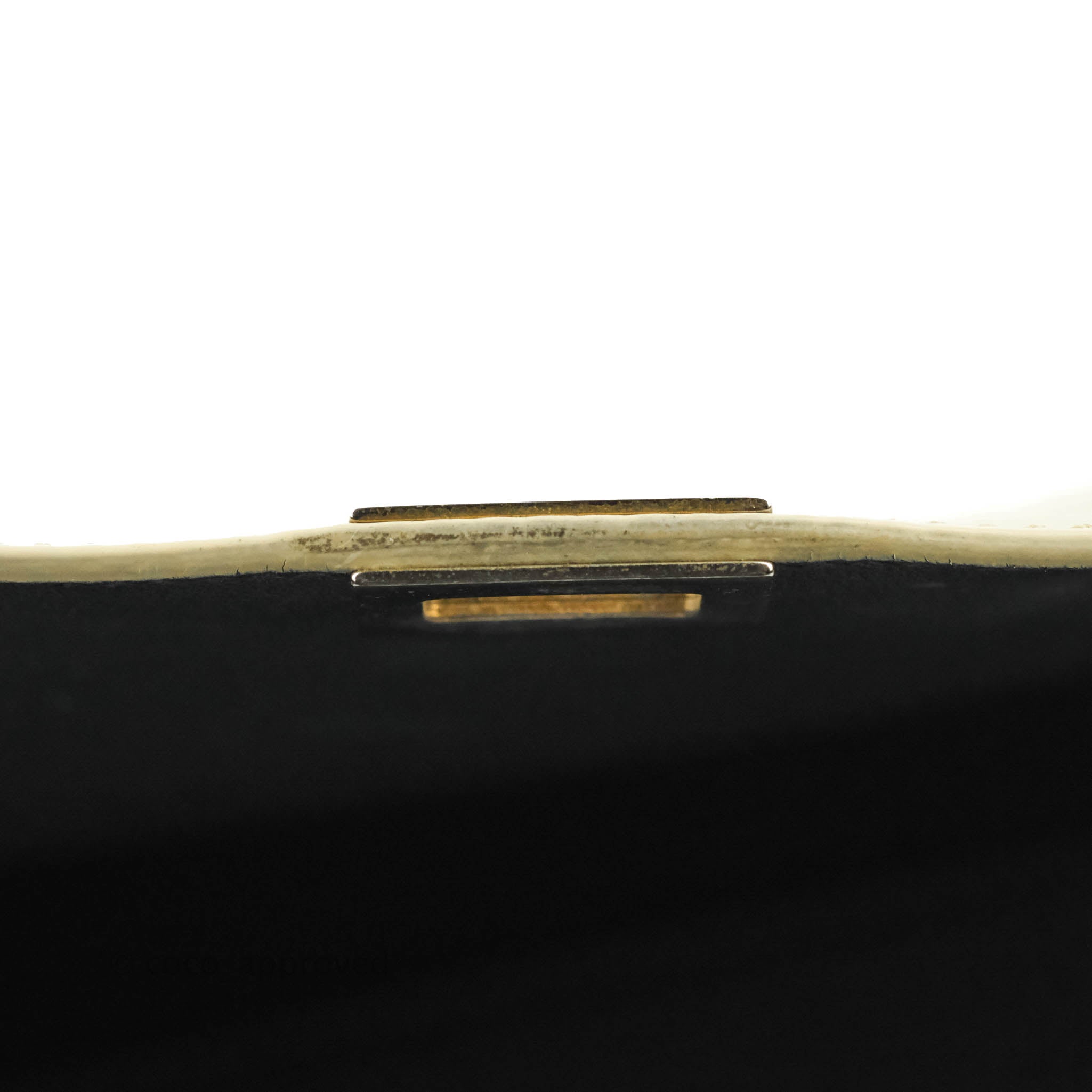 Celine Small Sleek Calfskin Tri-Color Trapeze Bag in Ivory, Black & Raffia - Perfect for Work, Travel & Everyday Elegance