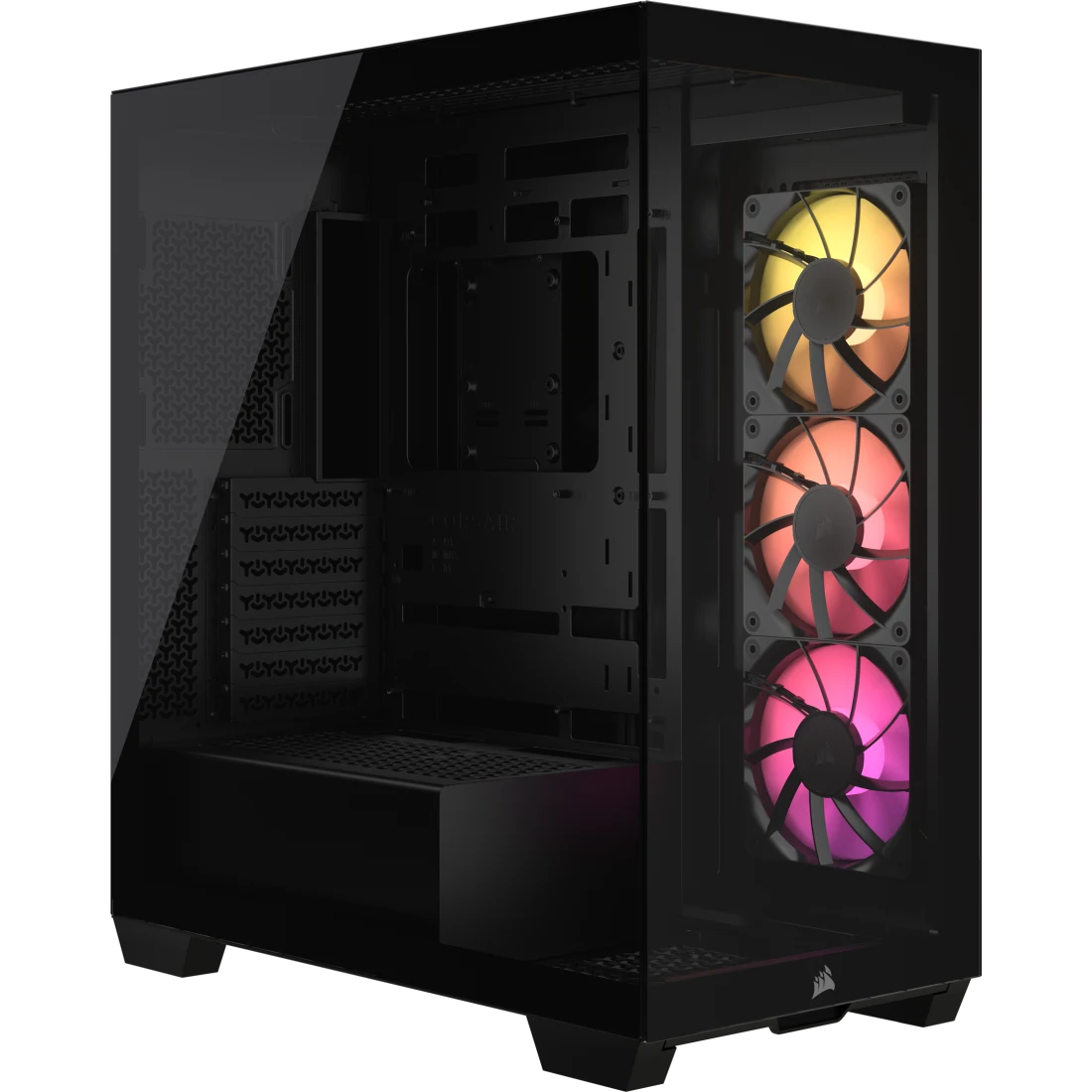 Corsair 3500X ARGB Tempered Glass Micro ATX Mid-Tower PC Case - White & Black Options | High Airflow Design for Gaming & Workstation Builds | Perfect for RGB Enthusiasts & Compact Setups