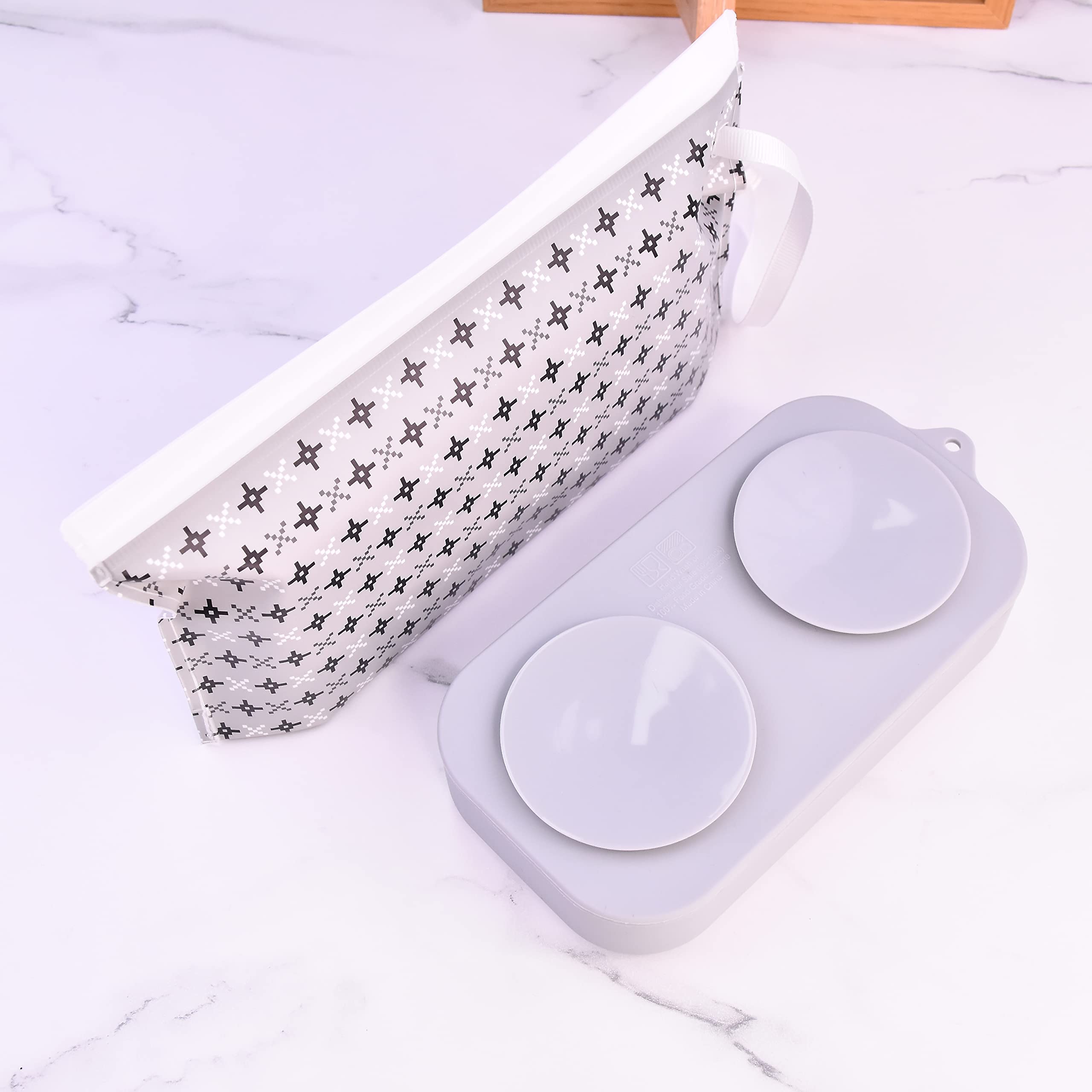 KATORI KIDS 5-Piece Suction Plate Baby Travel Feeding Set with Non-Slip Silicone Bowl, Toddler Plate & Storage Bag | BPA-Free Dishwasher Safe Baby Essentials | Perfect for Airplane, Car Trips & Restaurant Dining