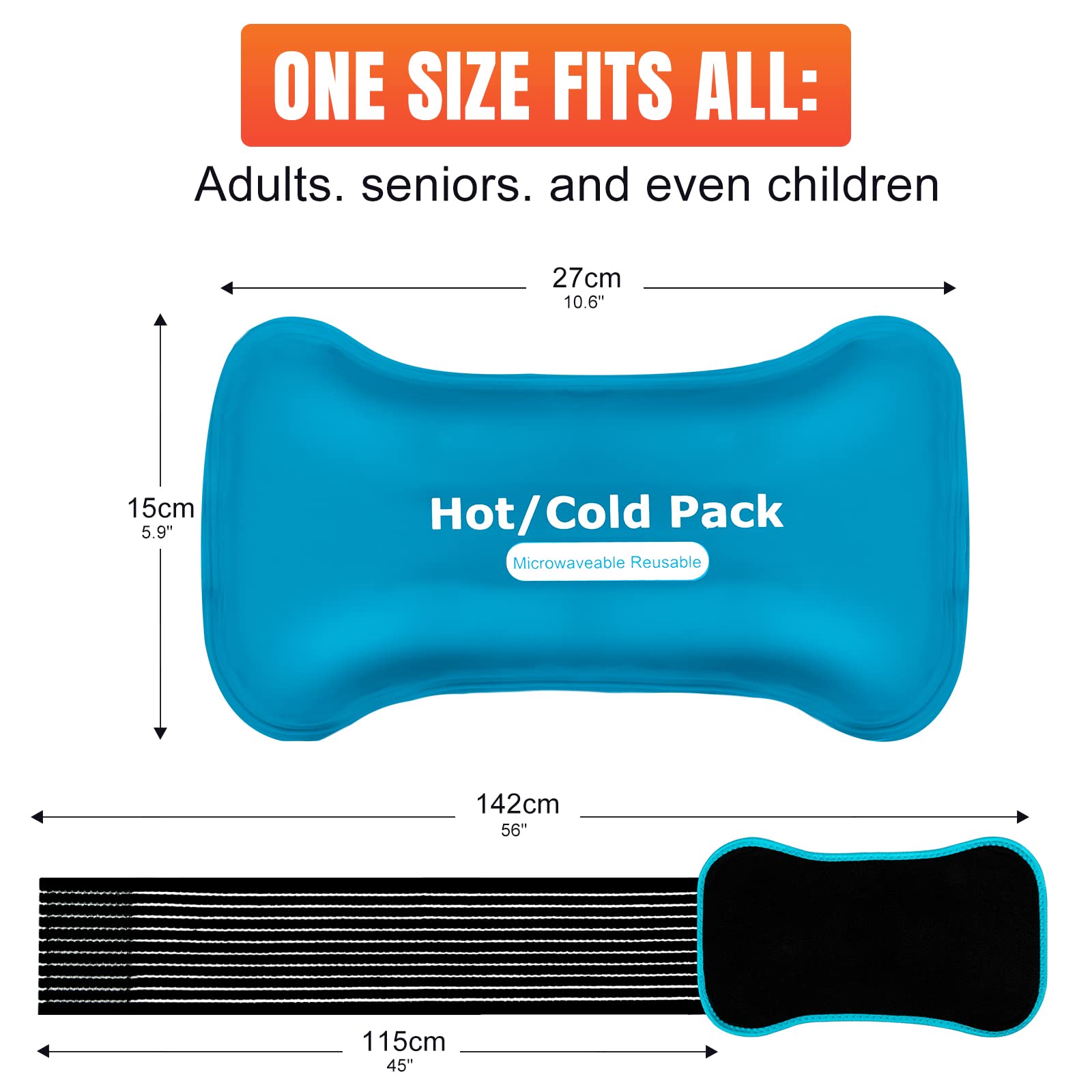 Reusable Adjustable Ice Packs for Sports Injuries - Flexible No-Leak Gel Cold Pads Set for Pain Relief | Hot & Cold Therapy for Knee, Ankle, Hip & Back Pain | Perfect for Athletes, Post-Surgery Recovery & Muscle Soreness