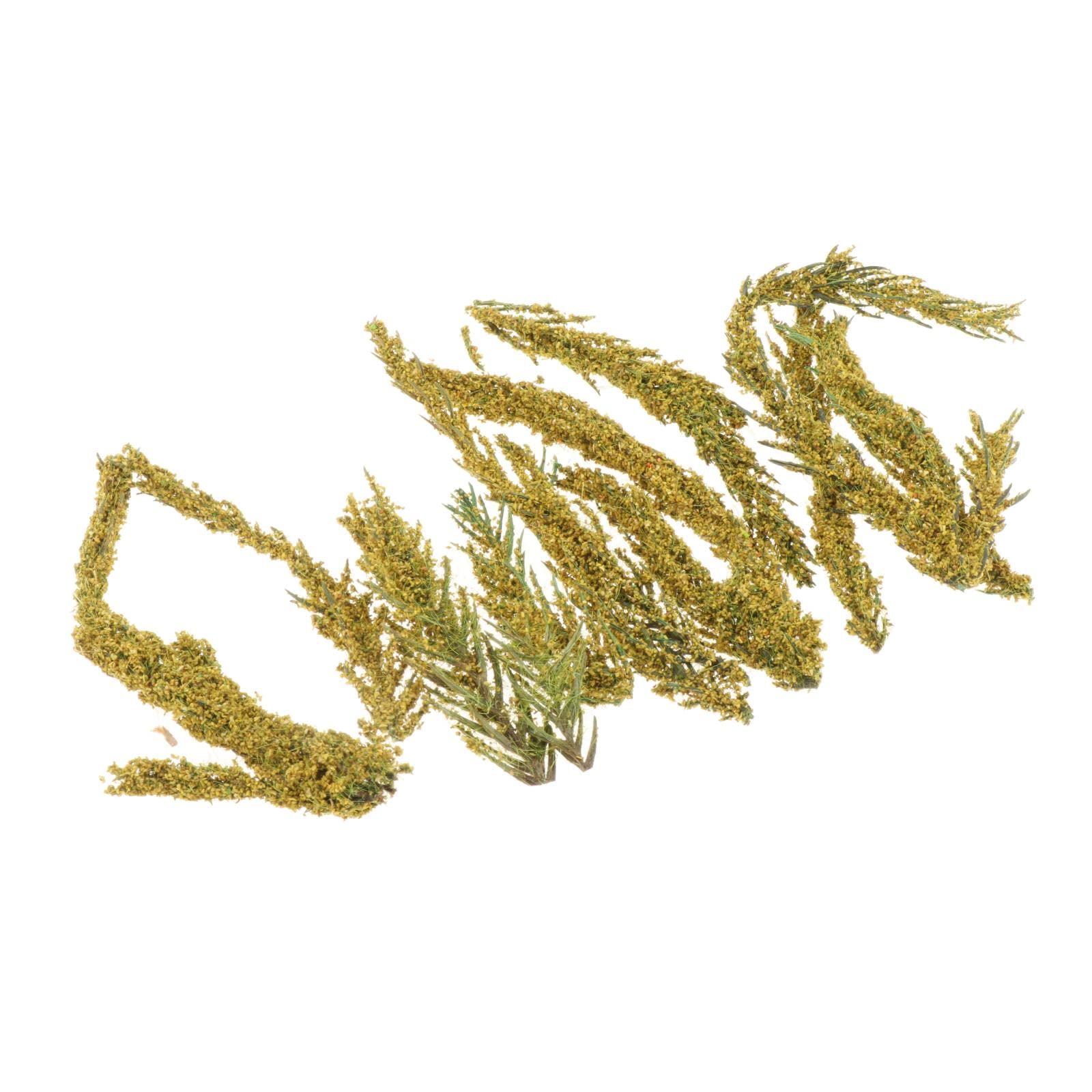 Fancyes Artificial Miniature Grass Tufts - Realistic Simulated Shrub Clusters for Model Train Scenery, Railway Dioramas, Tabletop Gardens & Static Displays (Spring Green) | Perfect for DIY Landscaping, Wargaming Terrain, and Home Decor