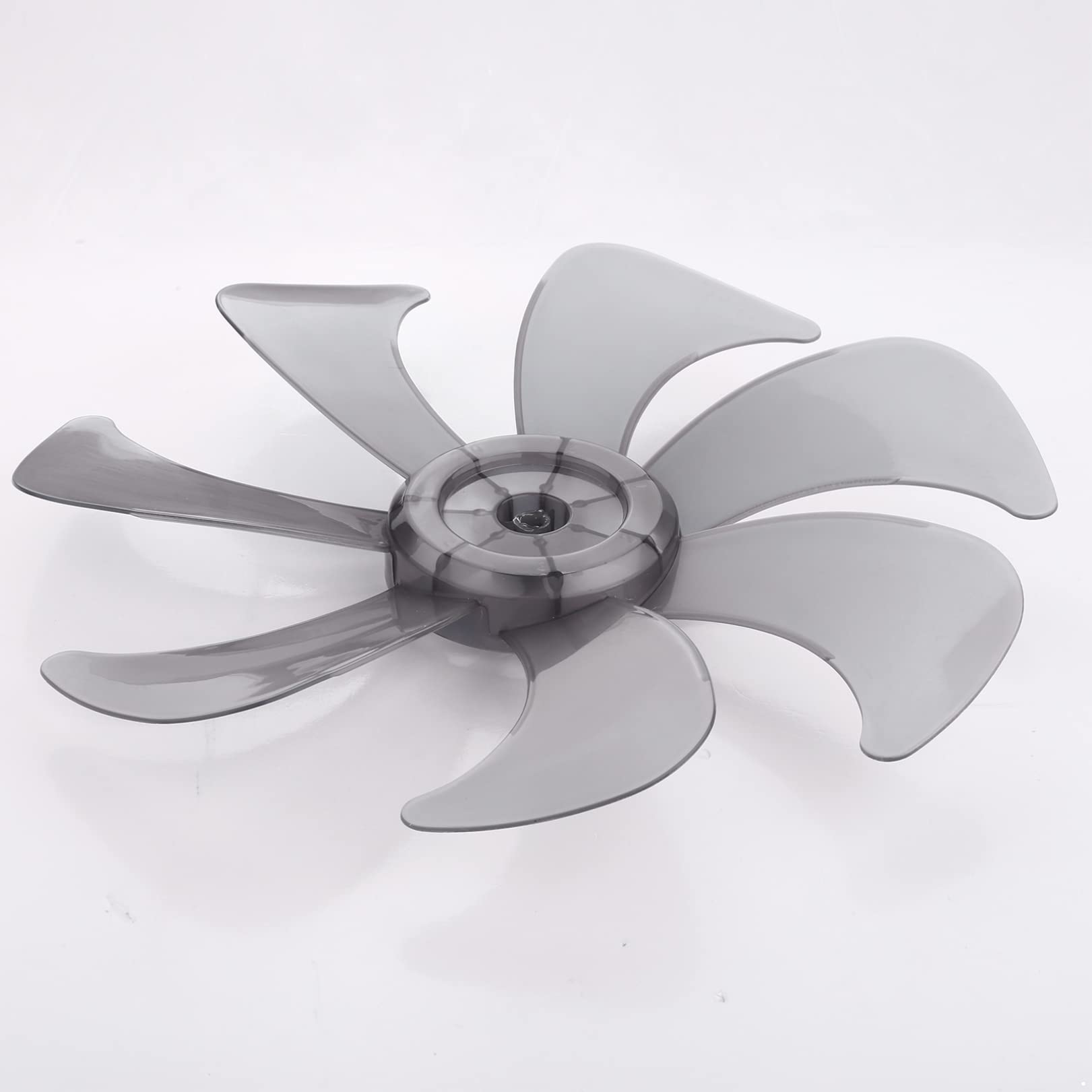 FEESHOW 7-Blade Plastic Fan Replacement Kit with Nut Cover - Compatible with 16 Inch Pedestal, Stand & Table Fans - Durable Gray Accessories for Home, Office & Outdoor Cooling