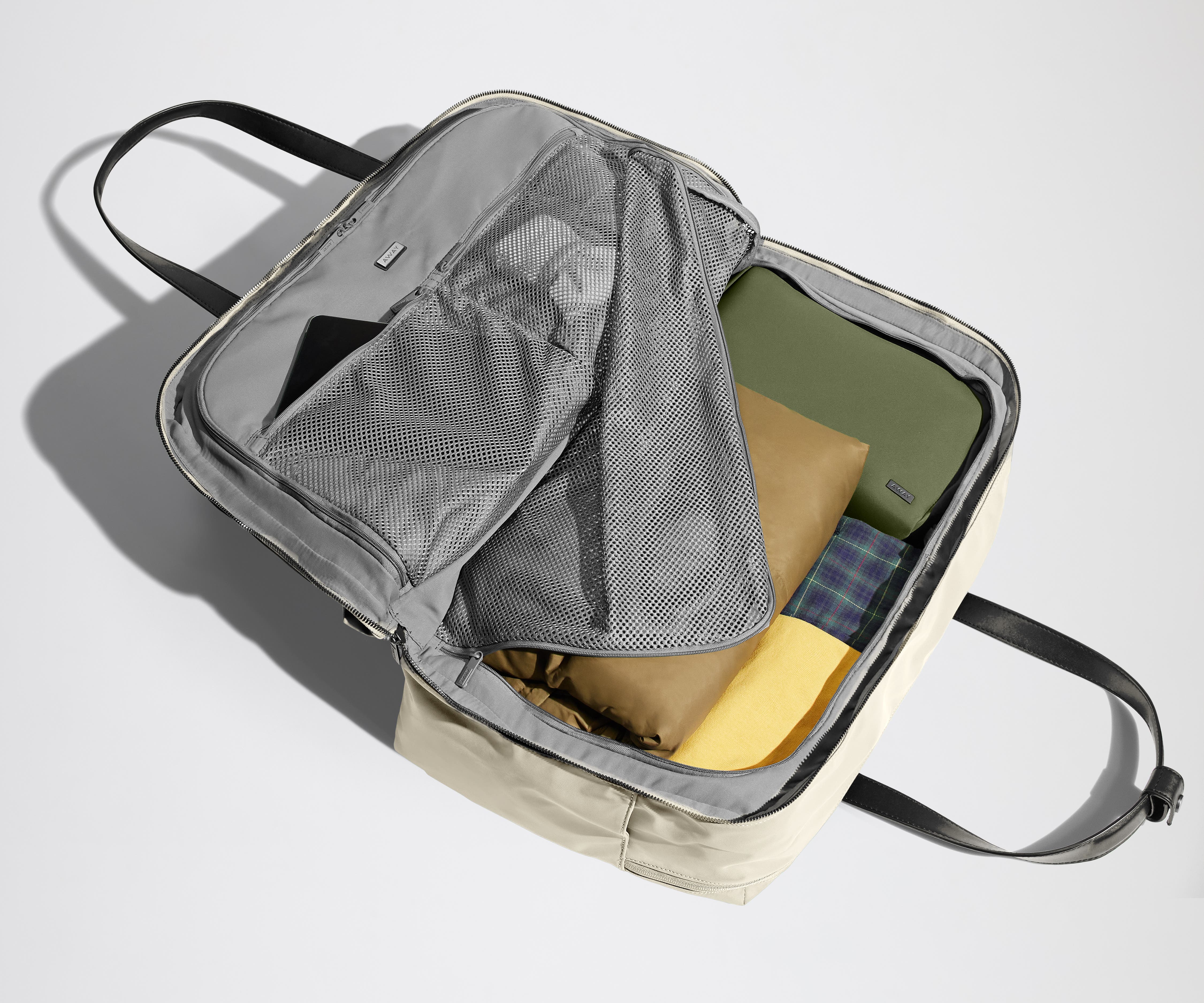 The Weekender Duffle Bag in Salt White - Perfect for Travel, Gym & Weekend Getaways