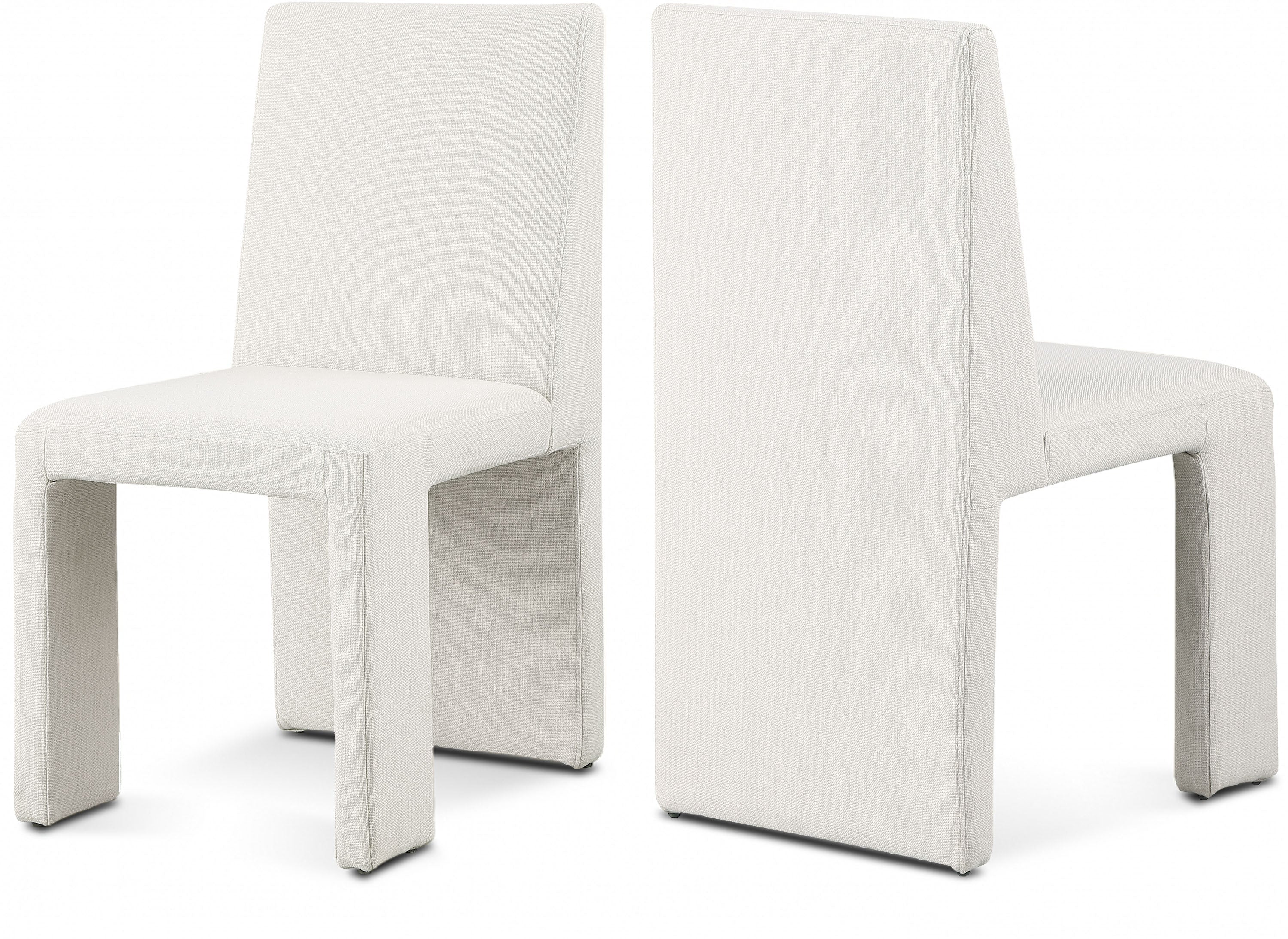 Benson Linen Textured Fabric Dining Chair - Modern Farmhouse Style Upholstered Seat for Kitchen, Dining Room & Home Decor | Comfortable & Durable