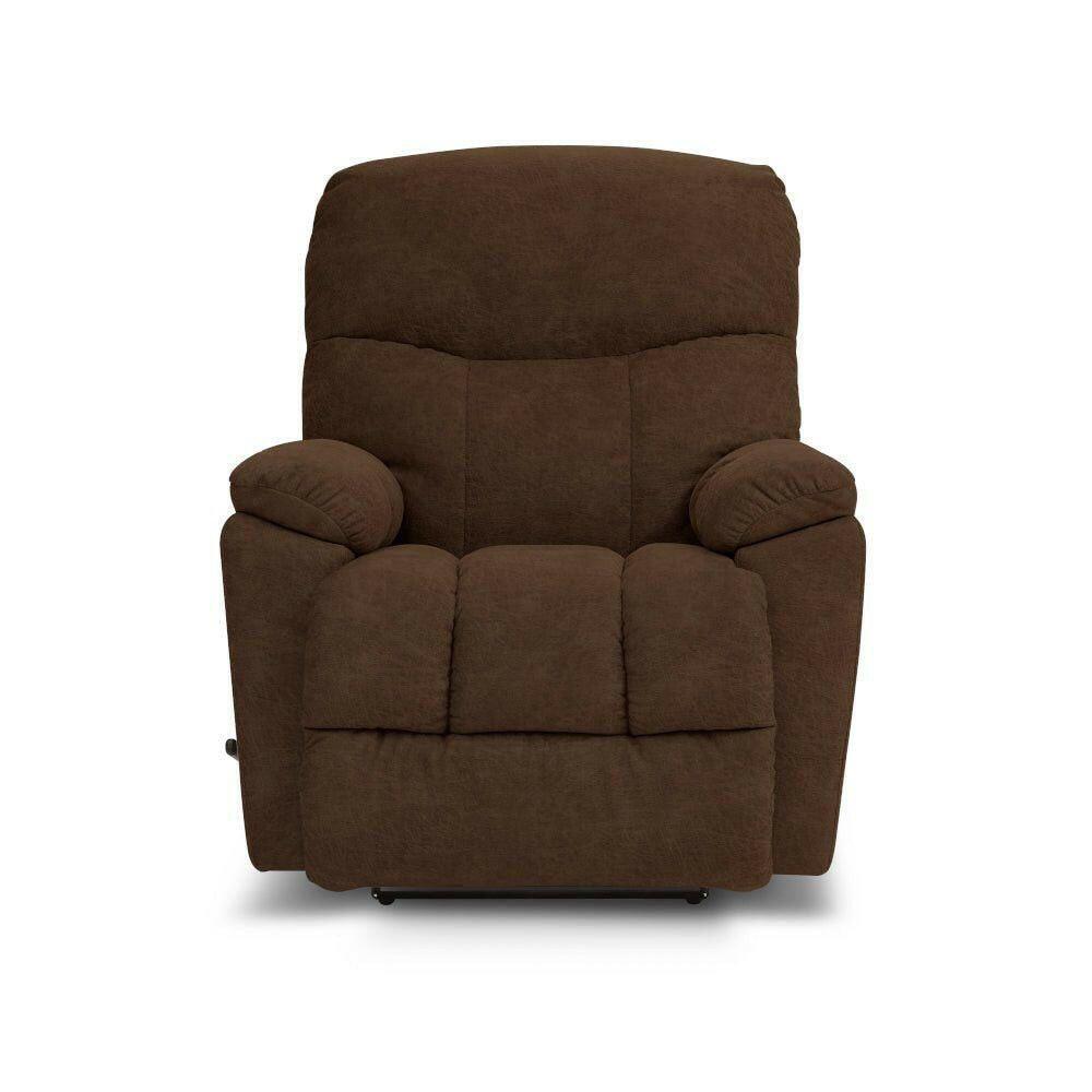La-Z-Boy Morrison Rocker Recliner 766 10 E1537 75 - Comfortable Power Lift Reclining Chair for Living Room, Bedroom & Home Theater - Ergonomic Design with Padded Armrests and Lumbar Support (Dark Brown)