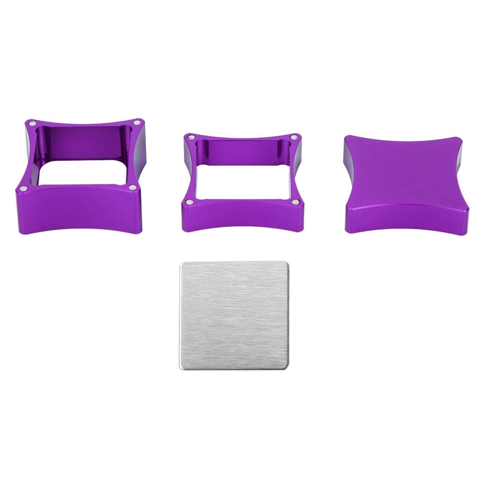 Junlucki Magnetic Pool Chalk Holder - Compact Aluminum Billiard Chalk Holder for Pool Players - Perfect for Bars, Game Rooms & Professional Pool Tables (Purple)