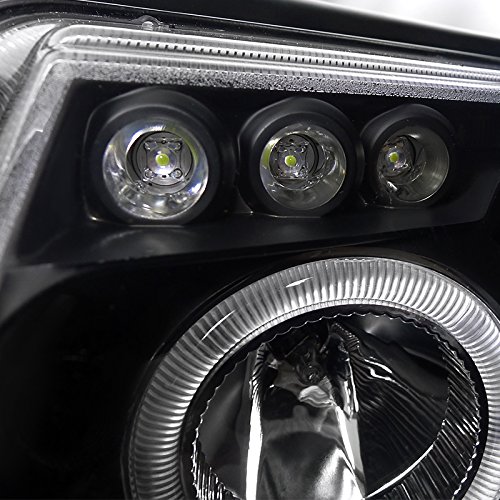 Spec-D Tuning LHP-PAS97JM-TM LED Projector Headlights with Halo & Corner Signal - Compatible with VW Passat B5 (1998-2005) - Black Housing - Enhanced Night Visibility & Style Upgrade for Daily Driving & Custom Builds