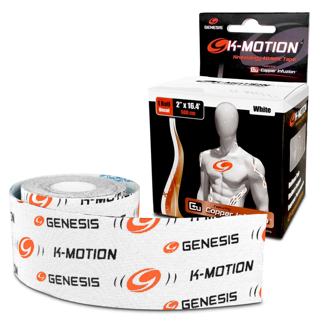 Genesis K Motion Bowling Tape Roll - White - Premium Grip Tape for Bowling Balls - Perfect for Bowlers & League Play