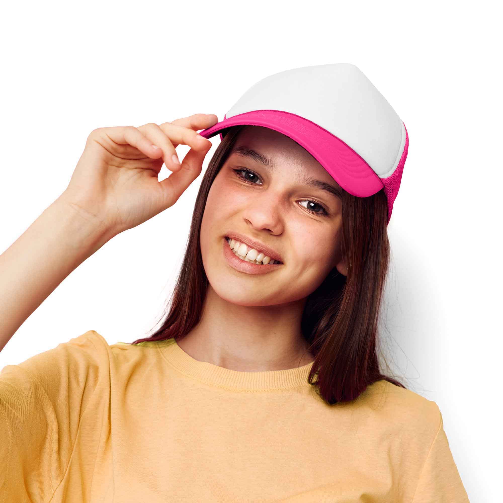 DALIX Two-Tone Blank Trucker Hats - 2 Pack (2 for 1 Deal) - Perfect for Custom Embroidery, Promotions & Outdoor Activities