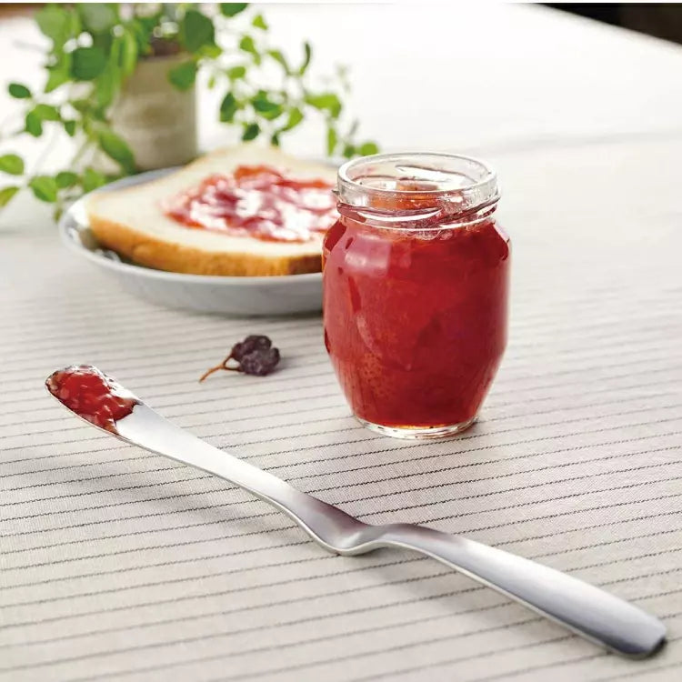 Premium Self-Standing Jam Spatula Knife - 19.8cm Stainless Steel Butter Spreader with Non-Slip Handle - Perfect for Jams, Peanut Butter, Cream Cheese & Baking - Ideal for Kitchen, Breakfast & Gift Giving