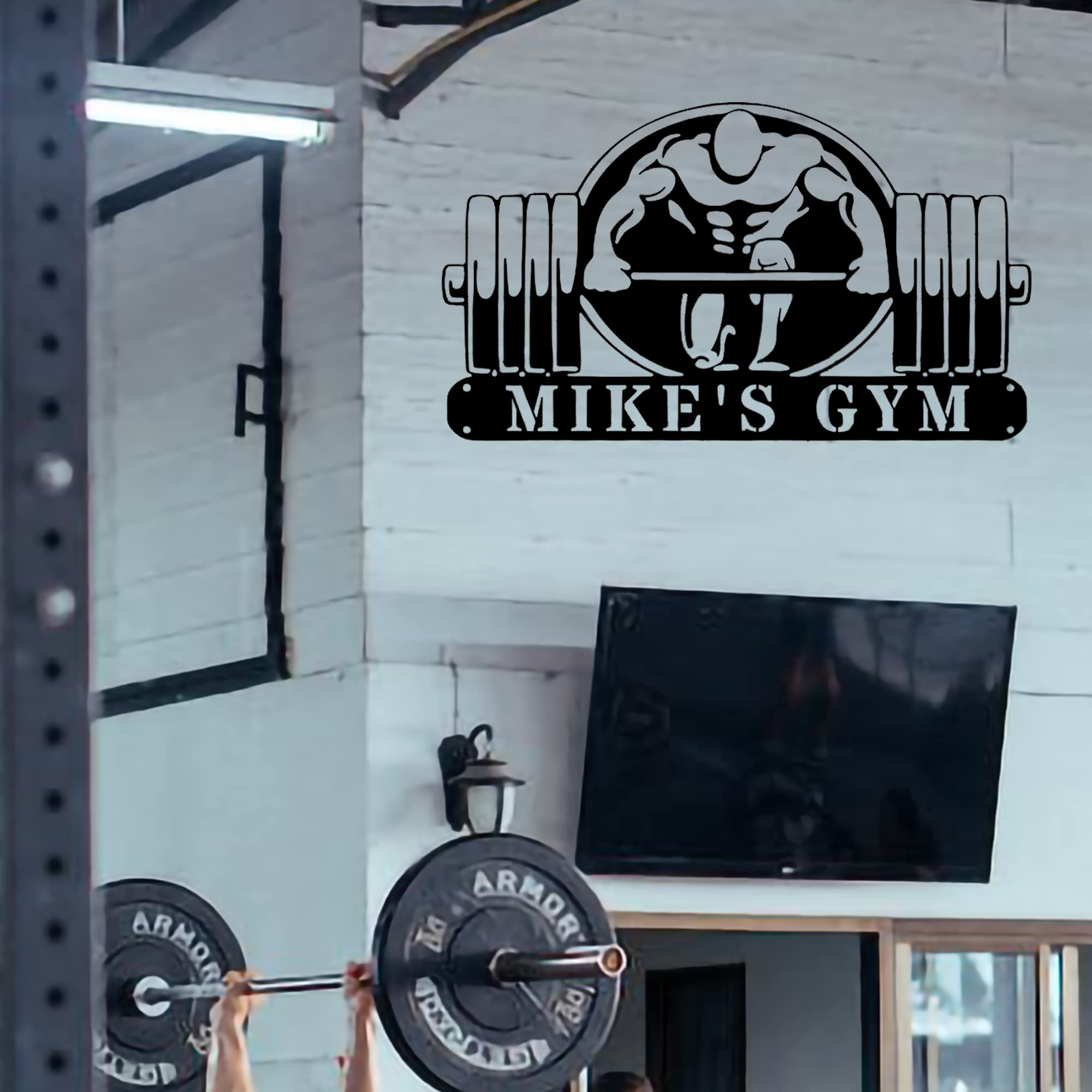 Custom Gym Metal Wall Signs - Personalized Fitness Wall Art for Home & Gym Decor - Weightlifting Gifts - Workout Room Sign | Perfect for Home Gyms, CrossFit Studios & Fitness Enthusiasts