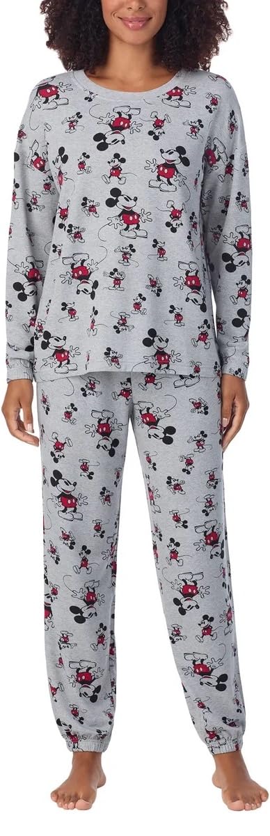 Disney Women's 2-Piece Cozy Pajama Set - Soft Sleepwear for Women & Girls - Perfect for Bedtime, Lounging & Movie Nights