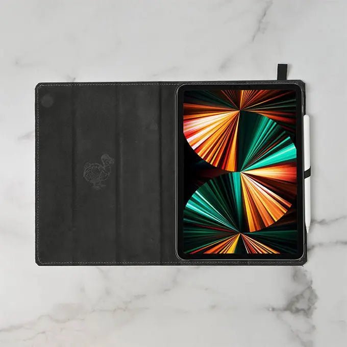 Premium Genuine Leather iPad Case - Slim Protective Cover for iPad Pro/Air/Mini - Perfect for Work, Travel & Everyday Use
