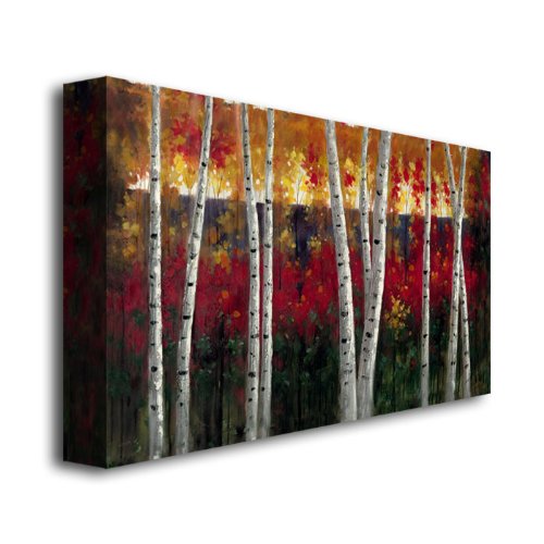 Trademark Fine Art Rio Autumn Canvas Art Print - 14x24 Inch Wall Decor for Living Room, Bedroom & Office