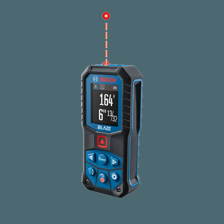 Bosch GLM165-22 BLAZE™ 165 Ft Laser Distance Measurer - Perfect for Construction, Home Renovation & DIY Projects