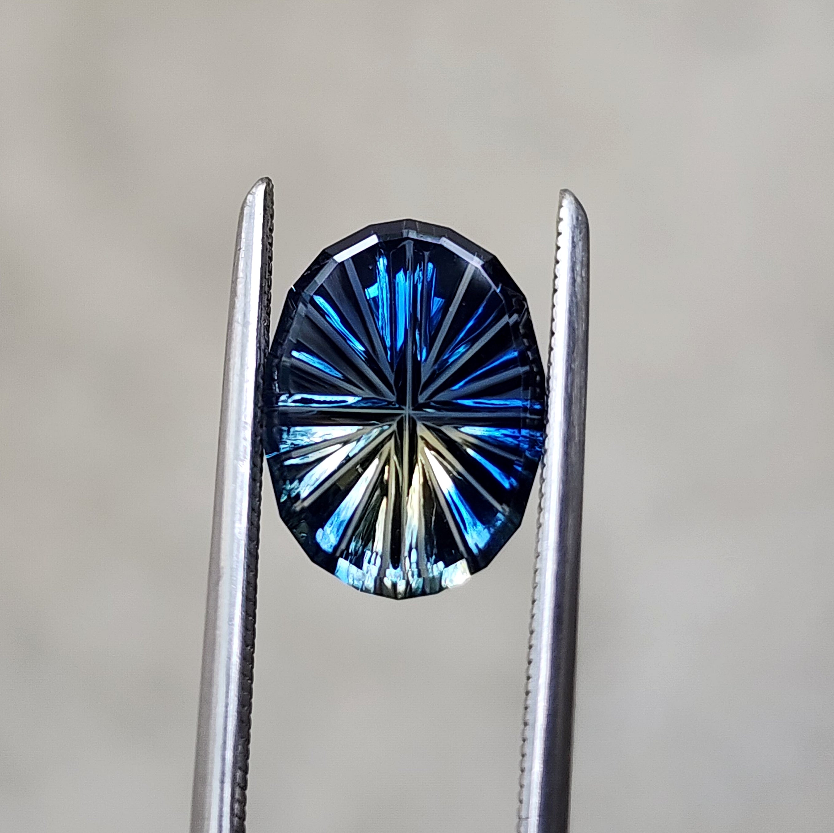 2.15ct Natural Parti Australian Sapphire Oval - Starbrite Cut by John Dyer | Loose Gemstone for Engagement Rings & Fine Jewelry