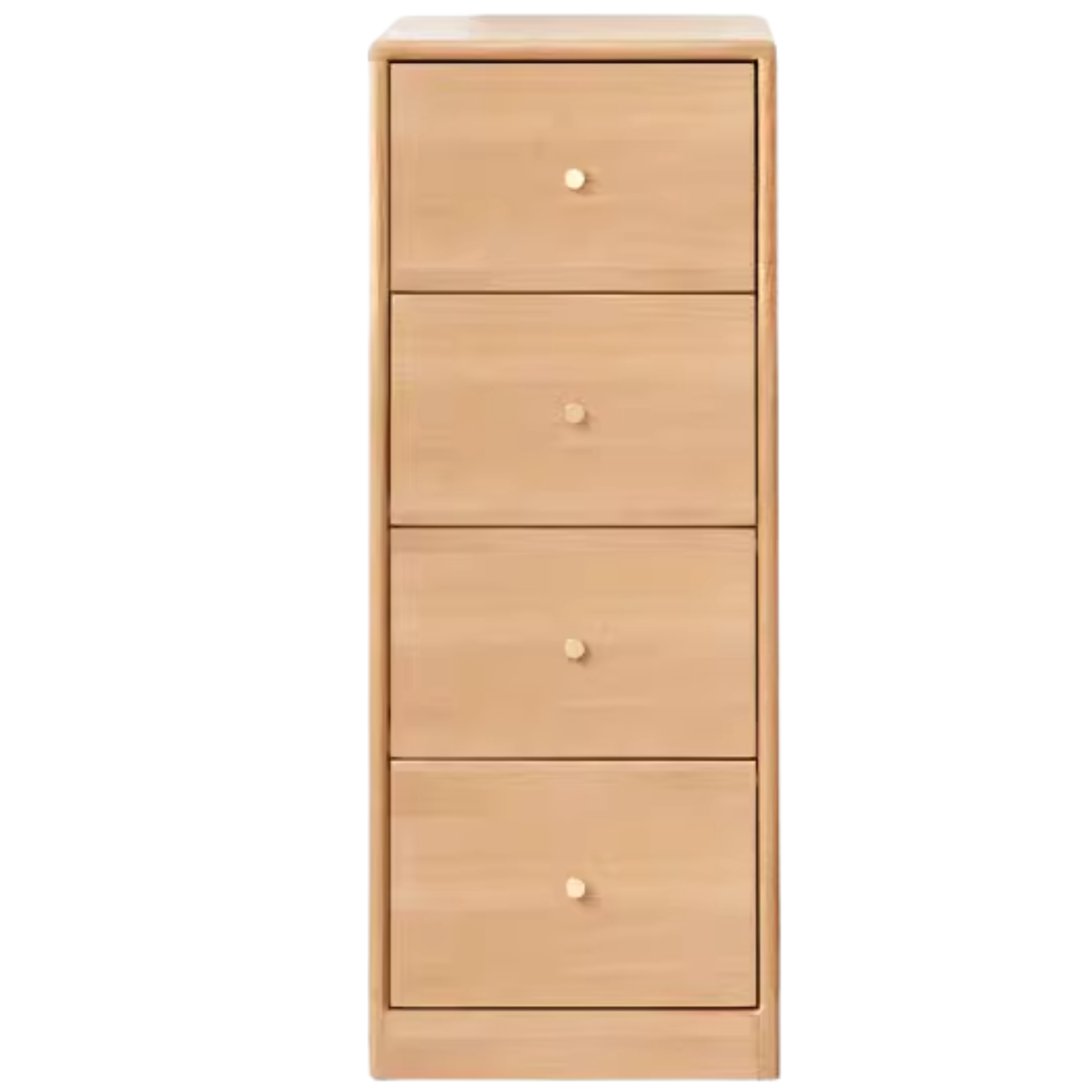 11.8x15x29.2inch / 30x38x76сm / Natural Wood Color / Beech four-drawer cabinet